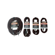 Haze Tour Grade Braided Tweed Guitar/Instrument Cable/Lead,3m,6m,10m,15m Bk+Rd SFJJ-001