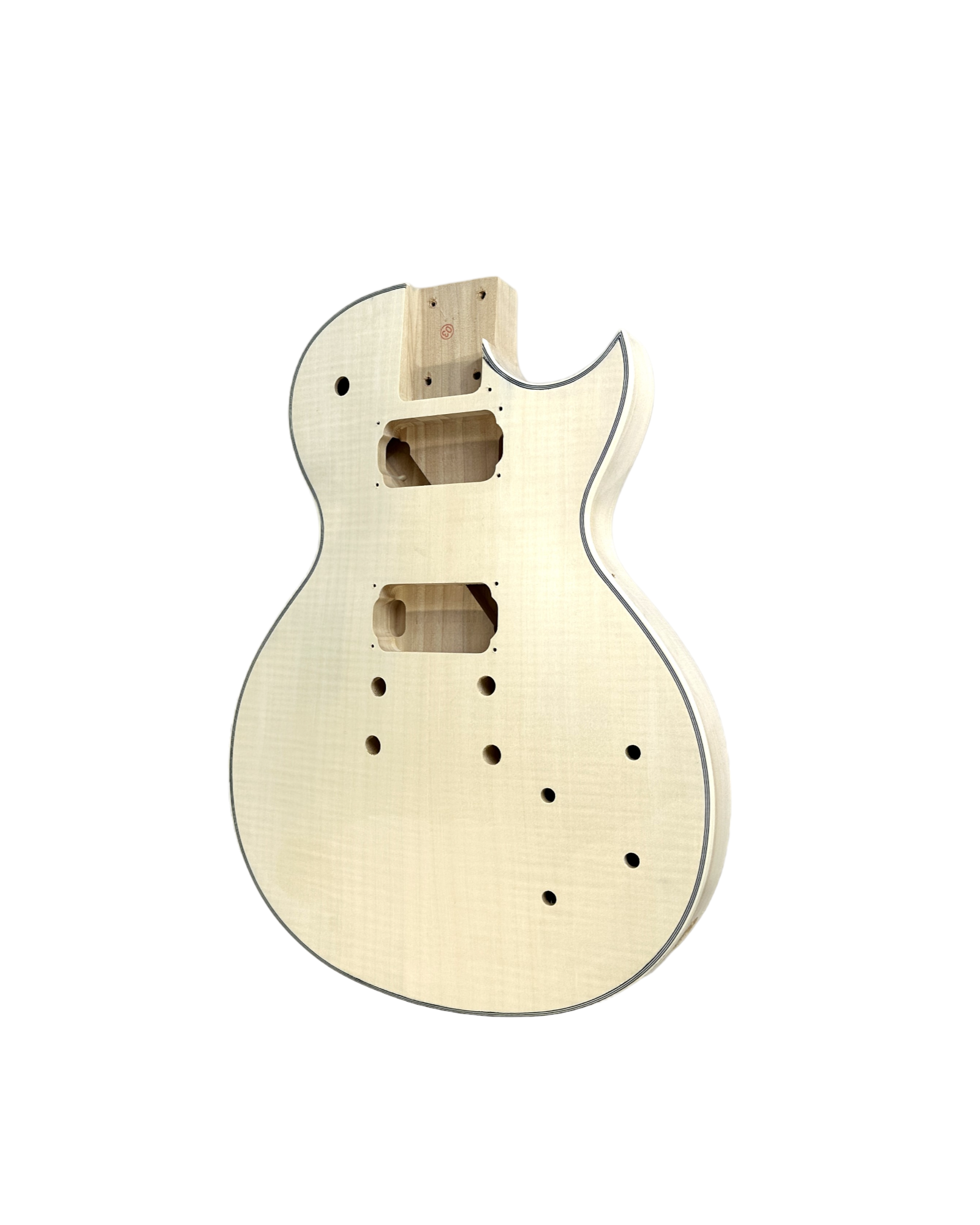 E238PBDIY Solid Body Electric Guitar DIY Kit, No-Soldering, Flame Maple Veneer