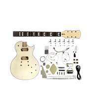 E238PBDIY Solid Body Electric Guitar DIY Kit, No-Soldering, Flame Maple Veneer