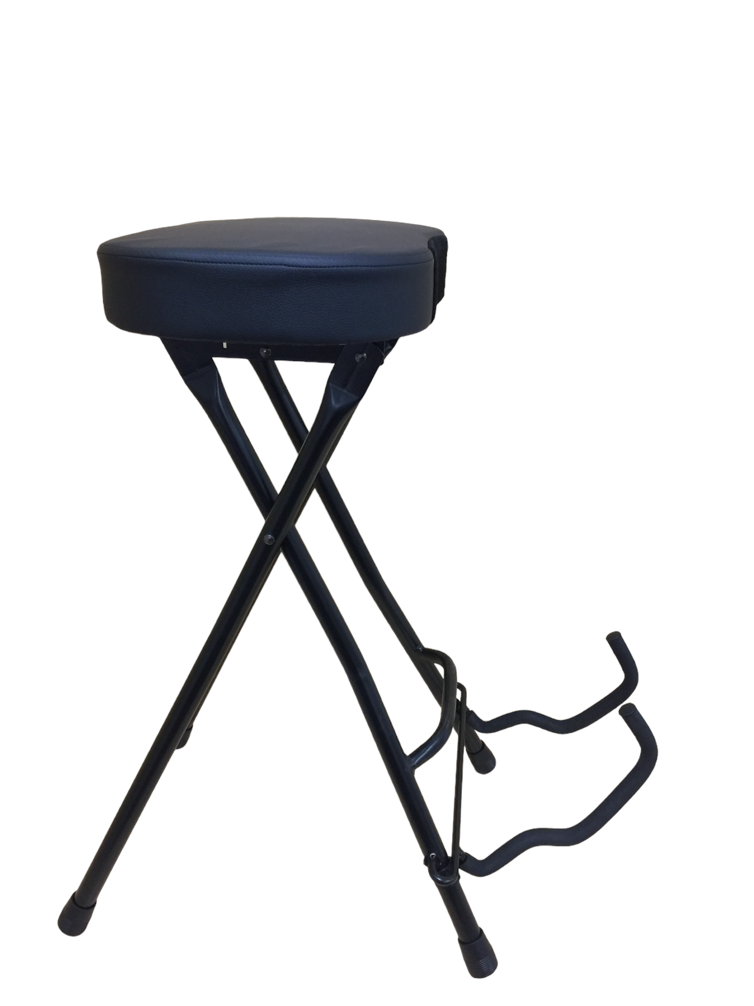 Haze KB010 2-in-1 Foldable Guitarist Stool w/Guitar Holder Stand KB010