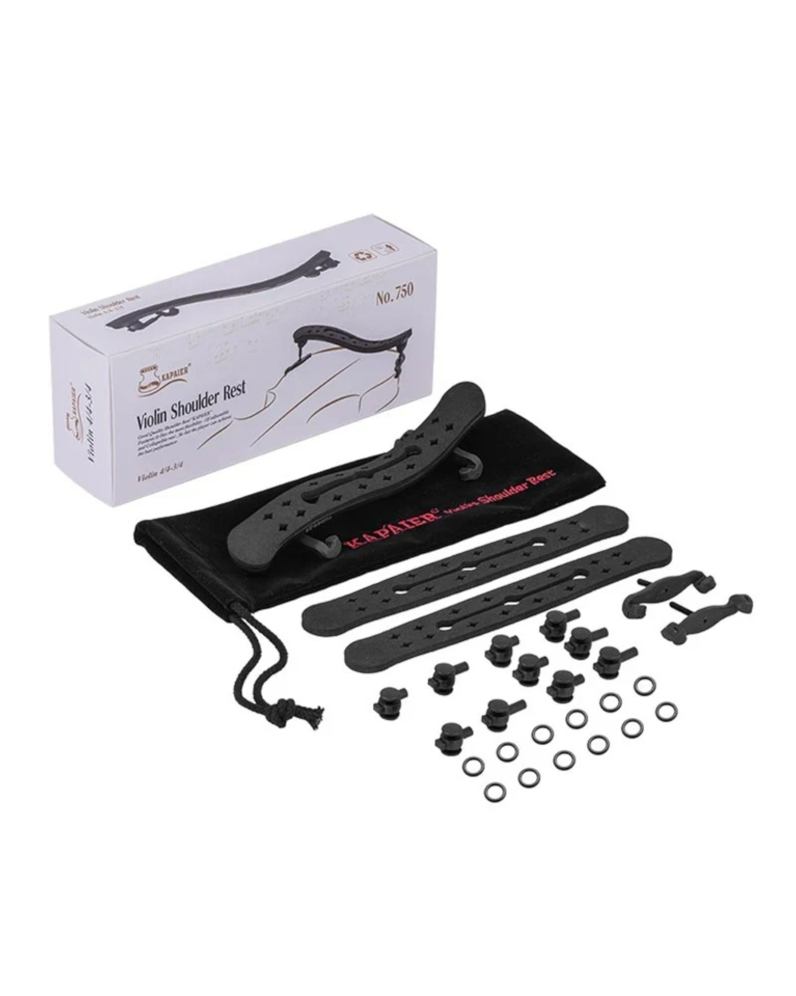 Kapaier Ultralight Violin Shoulder Rest for 3/4 and 4/4 Size - NO750