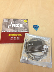 Haze DEG009 Electric Guitar String + 3 Picks