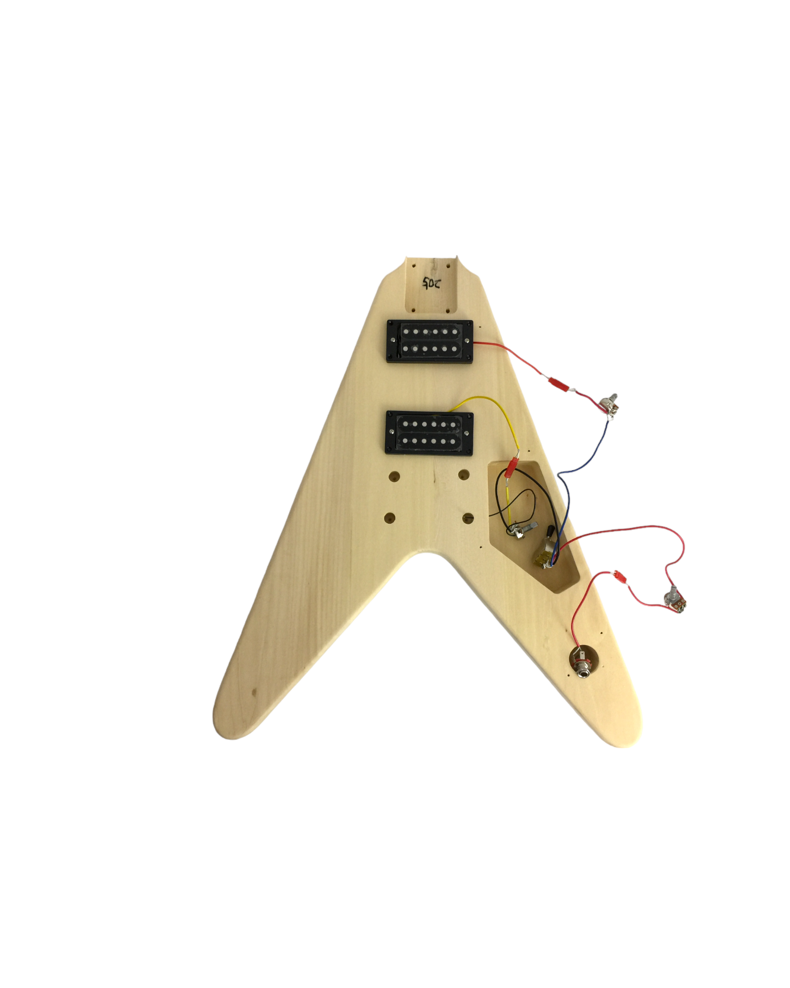 Haze Electric Bass Replacement Neck | Model HSPB1910GNS1W | Natural Finish