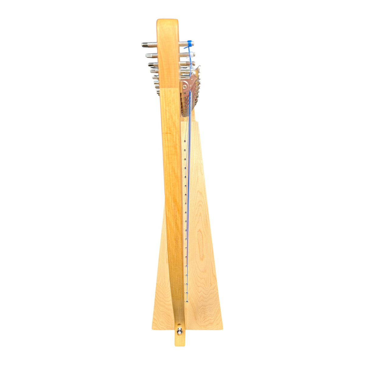 Haze WH19BH 19-String Lever-Fitted Lap Harp -  Natural Beech Harp with Maple Soundboard