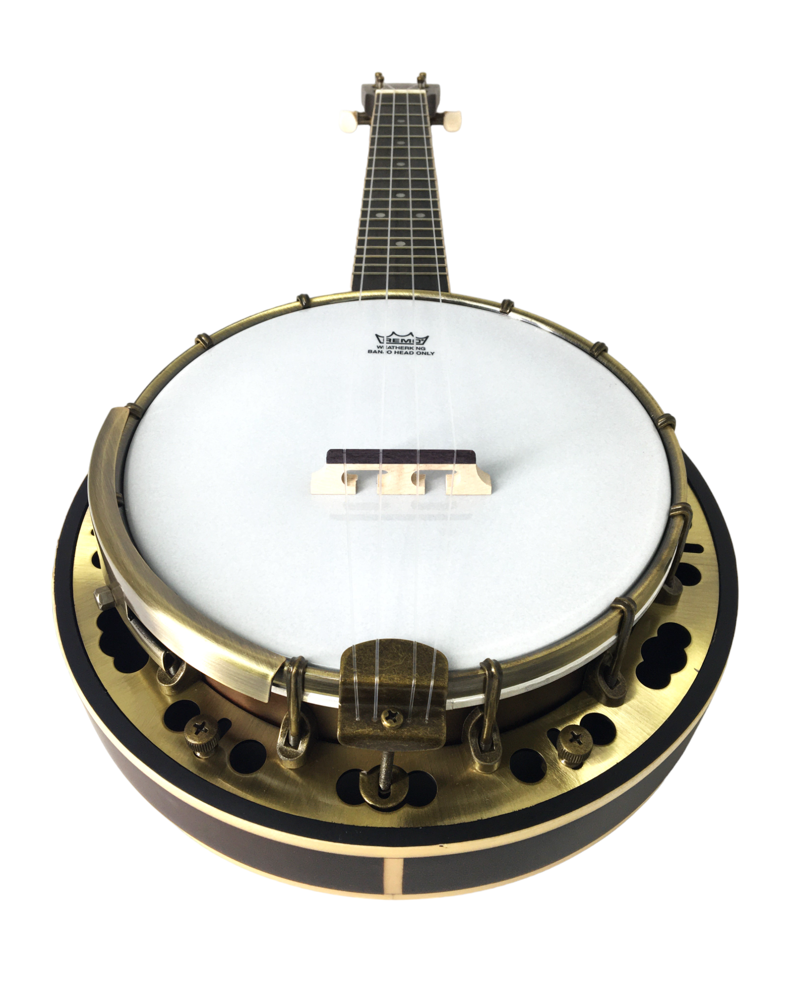 Caraya 4-String Maple Body Resonator Banjolele - Natural SBJUK118