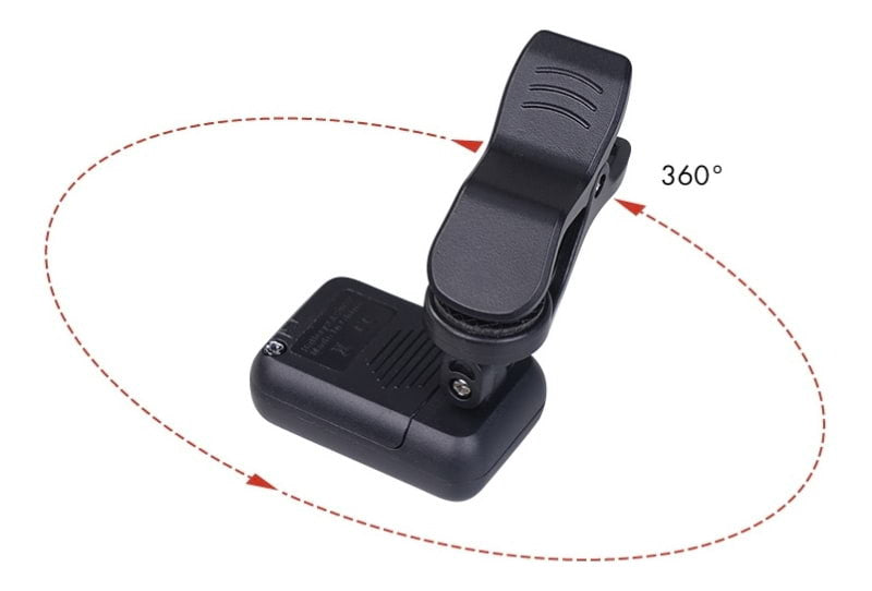 Clip on Tuner Digital Electronic Tuner for Guitar, Bass, Ukulele, Violin, Mandolin, Banjo Acoustics Calibration Tuner