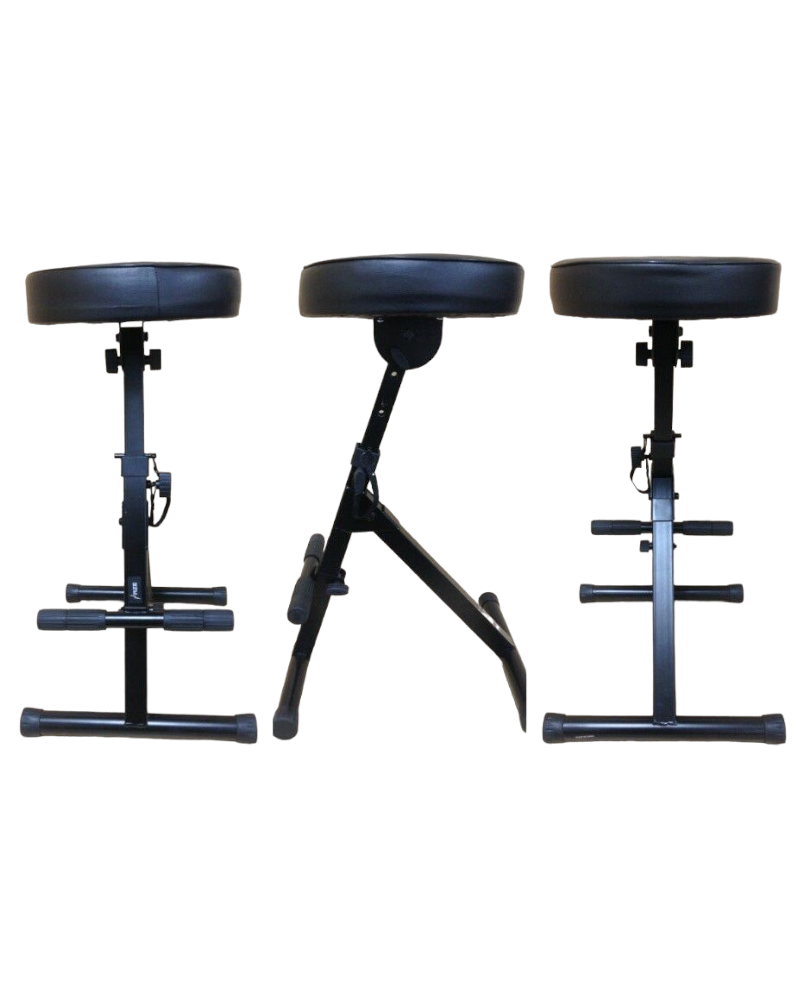 Haze KB009 Height Adjustable (4 ways) Guitarist Performer Stool w/Foot Rest