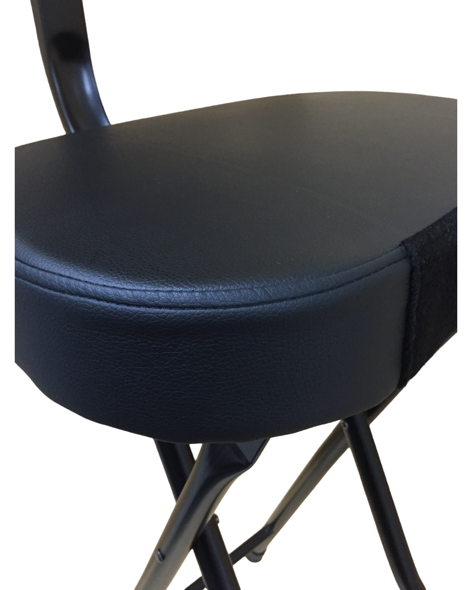 Haze KB011 2-in-1 Foldable Guitarist Stool w/Guitar Holder and Backrest