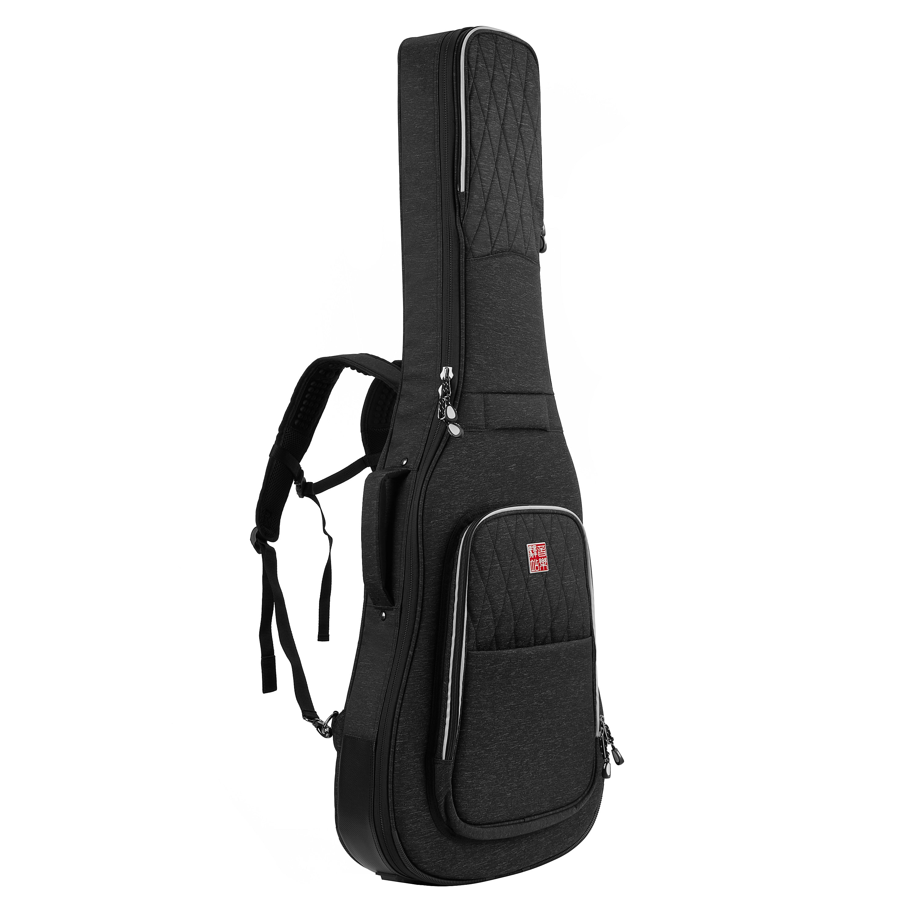 Music Area TANG30 30mm Padded Weather-Proof Semi-Hollow Electric Guitar Gig Bag w/ Multi Handles  - TANG30ES335BLK