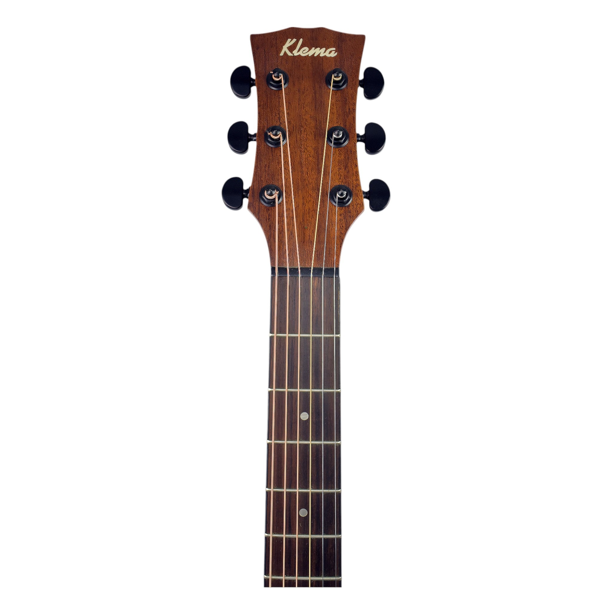 Klema K100JC Solid Canadian Cedar Top Mahogany Body Jumbo Acoustic Guitar - Natural