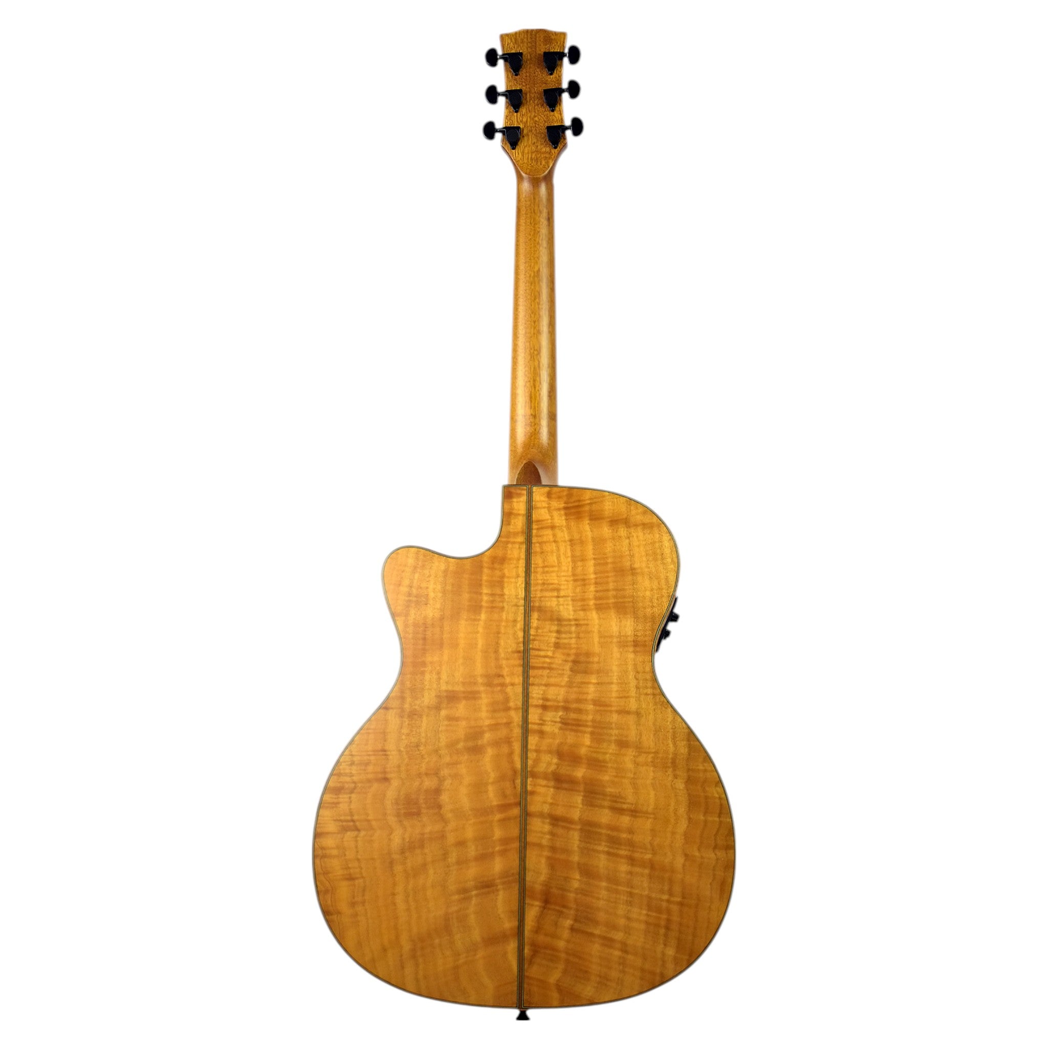 Klema K200JCCE Solid Canadian Cedar Fishman Pickups/Tuner Jumbo Acoustic Guitar - Natural