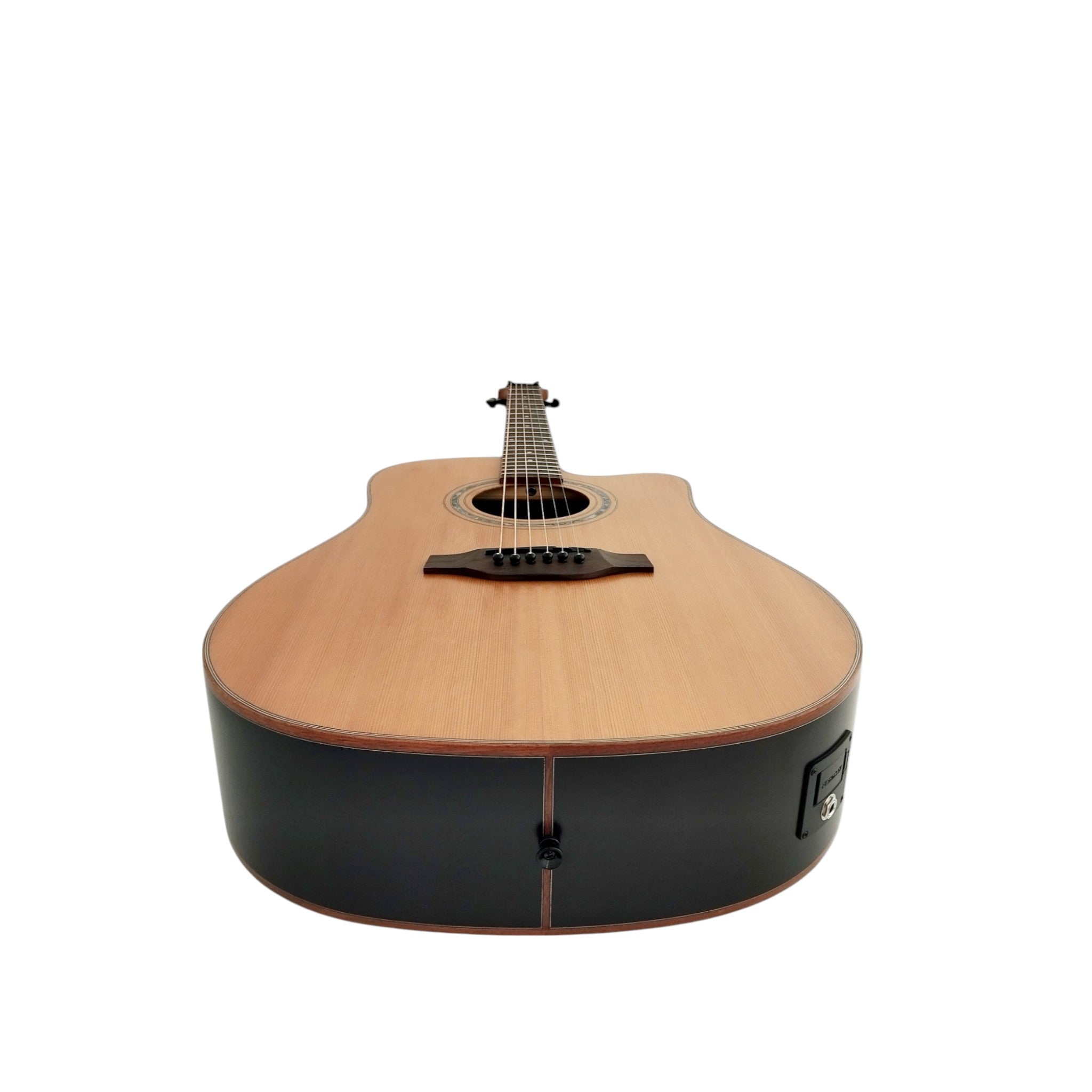 Klema K300DCCE Solid Canadian Cedar Top Indian Rosewood Body Fishman Pickup Acoustic Guitar - Natural