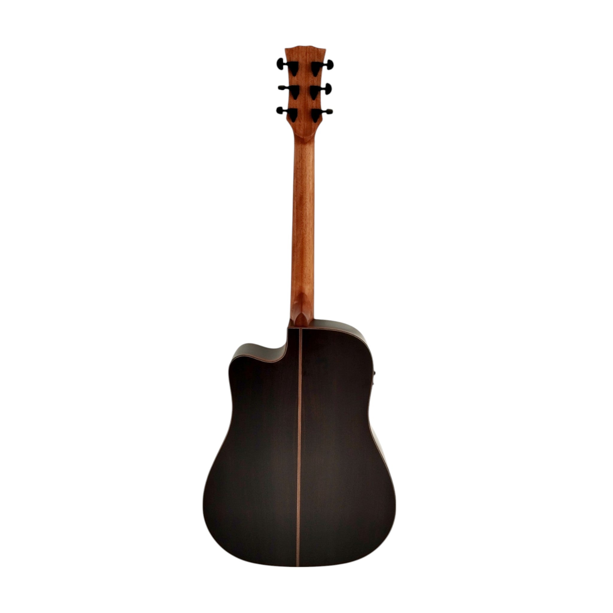 Klema K300DSCE Solid Spruce Sitka Fishman Pickup/Tuner Acoustic Guitar with Hard Case