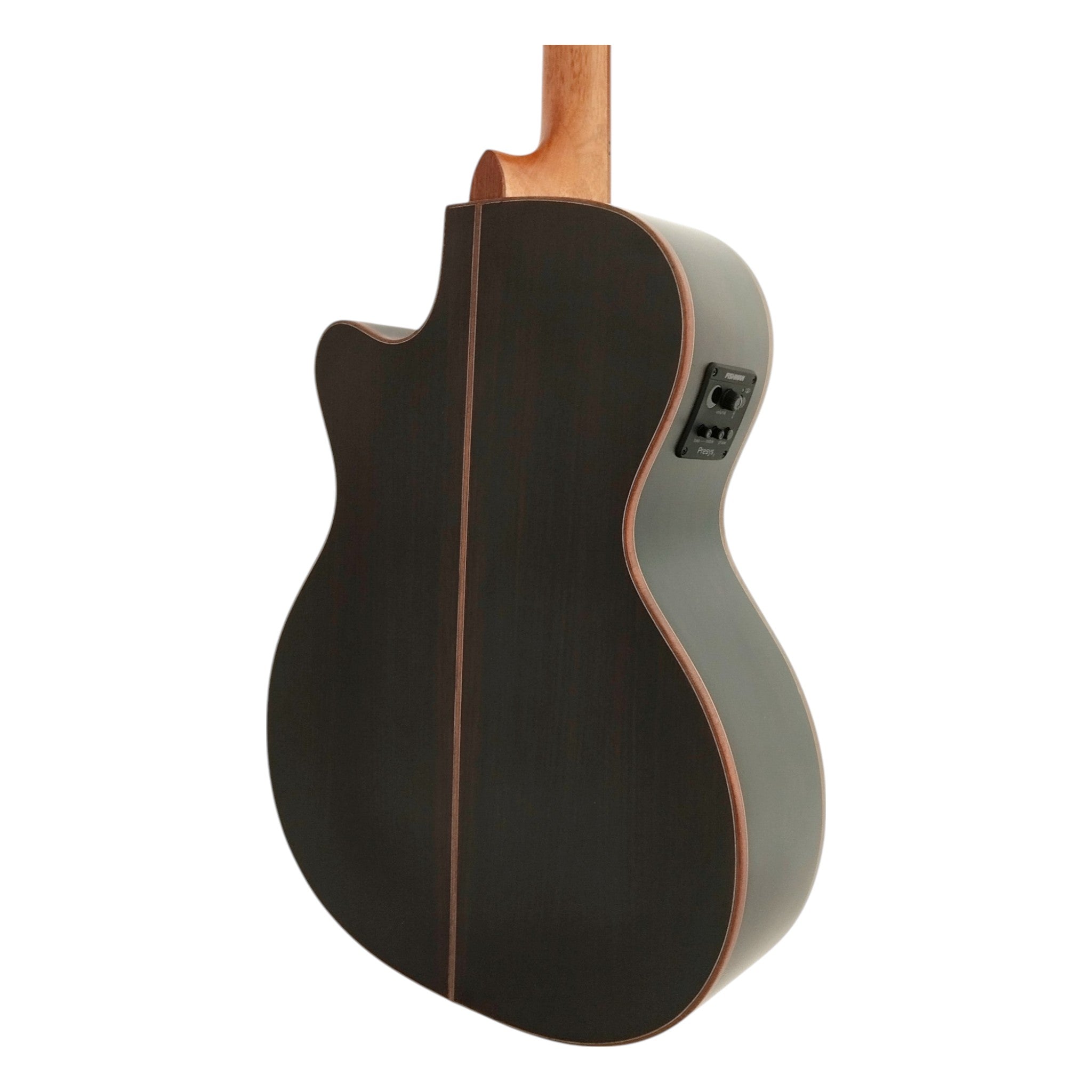 Klema K300JCCE Solid Cedar Top Indian Rosewood Body Fishman Pickup/Tuner Acoustic Guitar - Natural