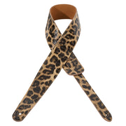 Amumu LE11LP Leather Shiny Leopard Guitar Strap
