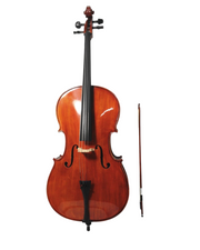 Symphony Solid Wood Handmade Cello Outfit LTC1150, 4/4 3/4 1/2 1/4 and 1/8 Size