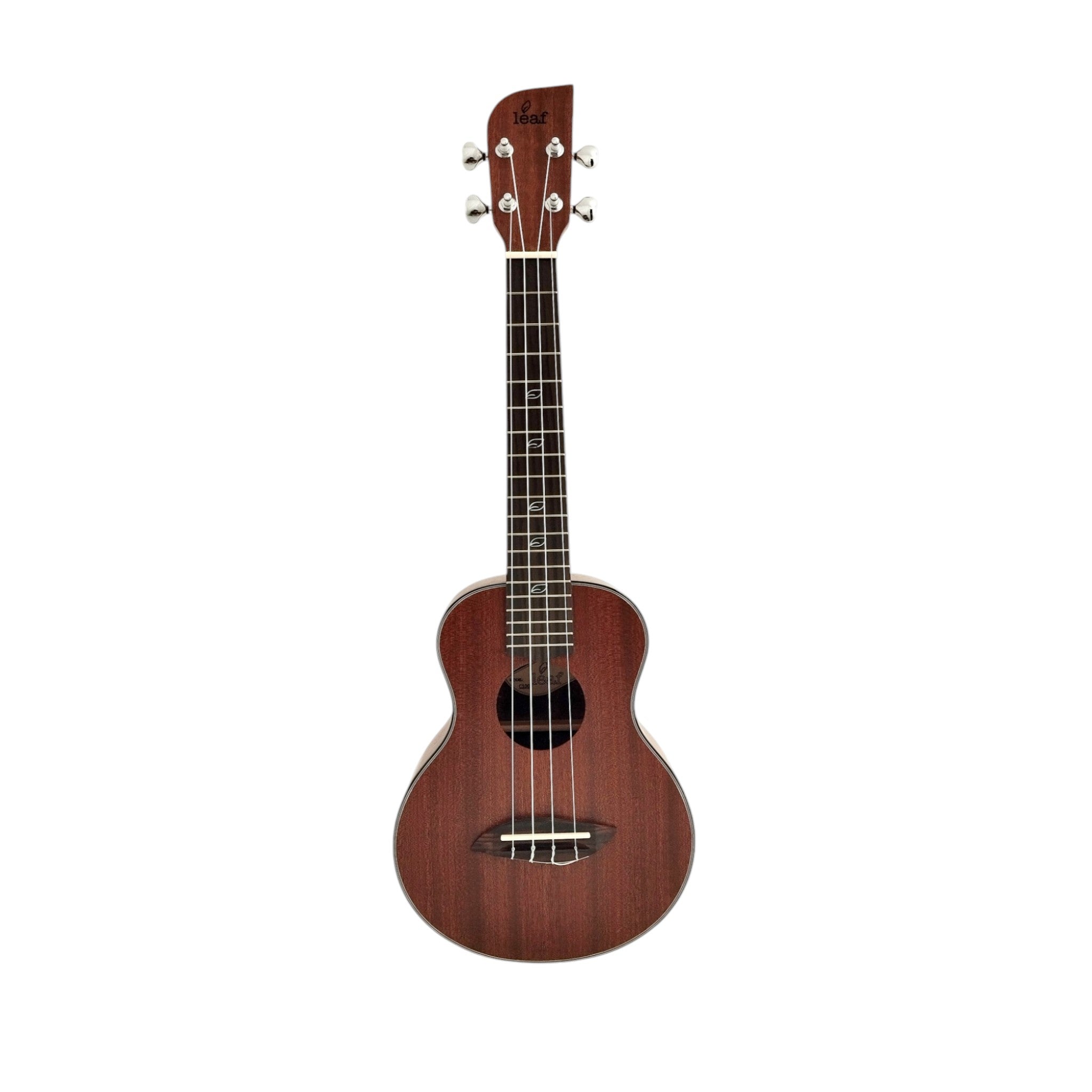 Leaf Series C100 All-Mahogany Concert Ukulele, Satin + 10mm Padded Gig Bag in Pink + Stand