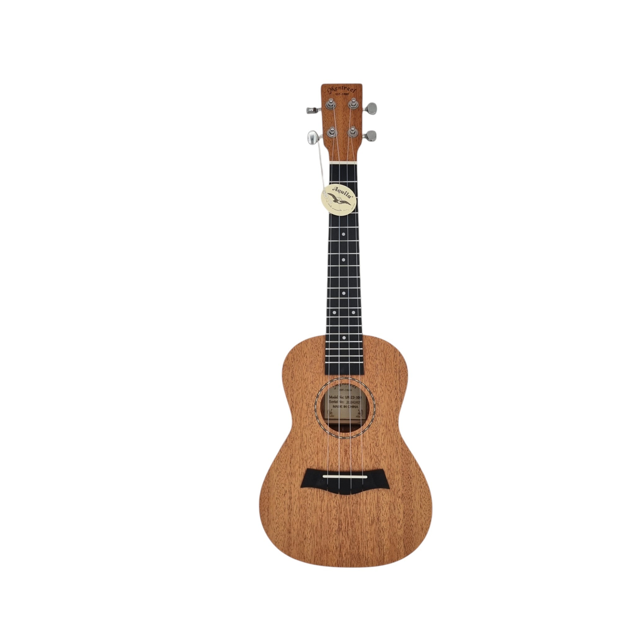 Mentreel UK23100 All Mahogany Concert Concert Ukulele (23-Inch) + Ukulele Stand
