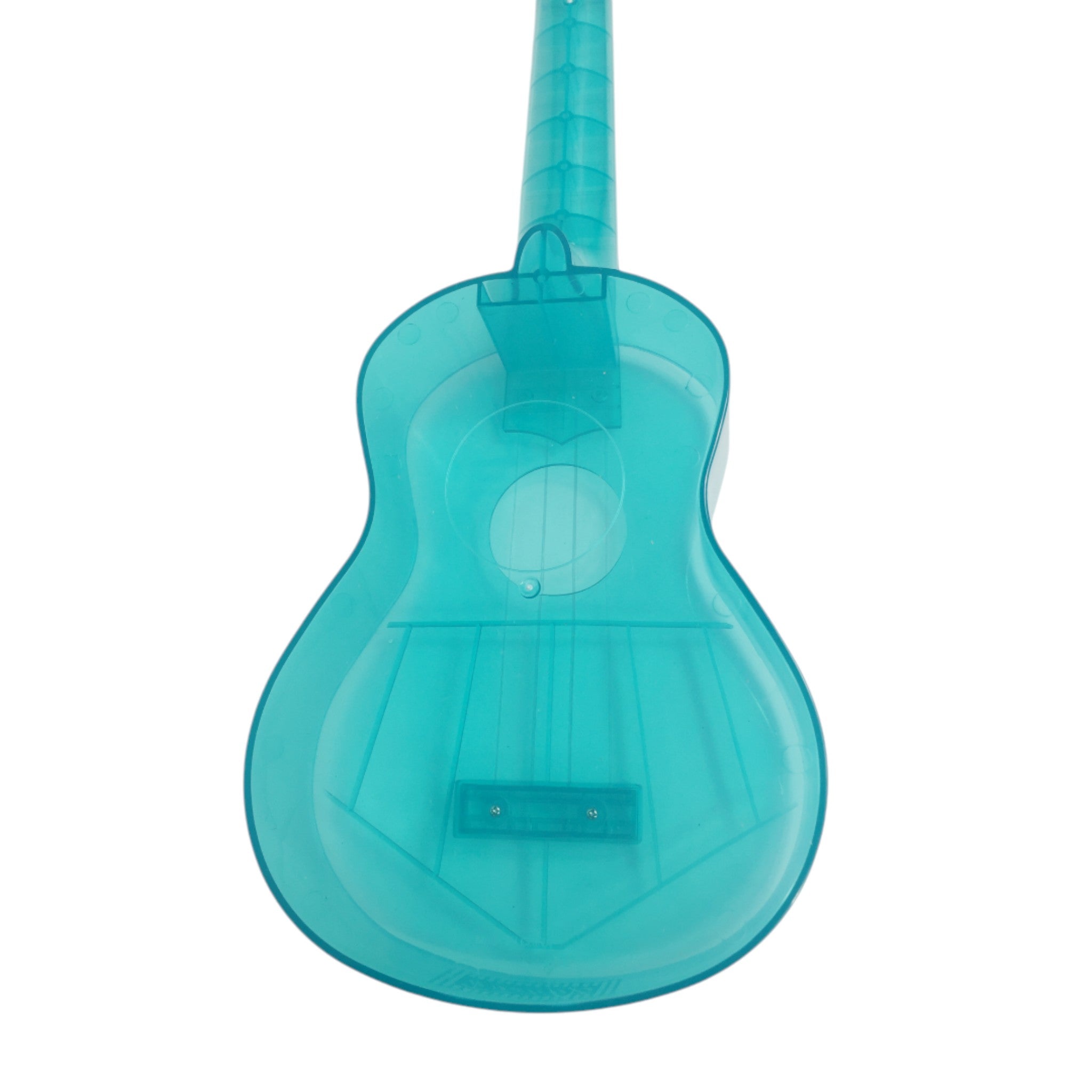 OEM Transparent 15-Fret Soprano Ukulele - Blue/Clear/Pink UK11 + Stand