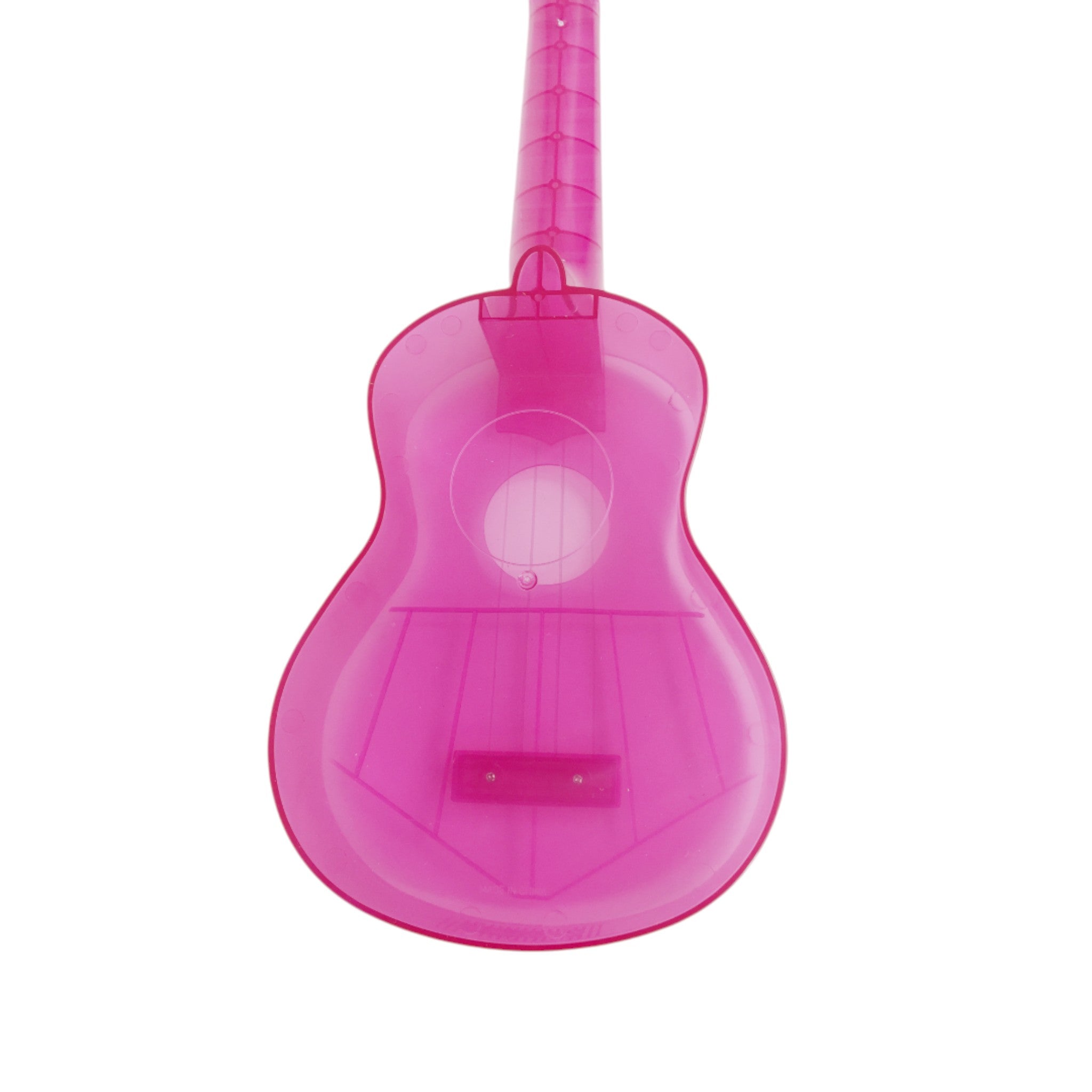 OEM Transparent 15-Fret Soprano Ukulele - Blue/Clear/Pink UK11 + Stand