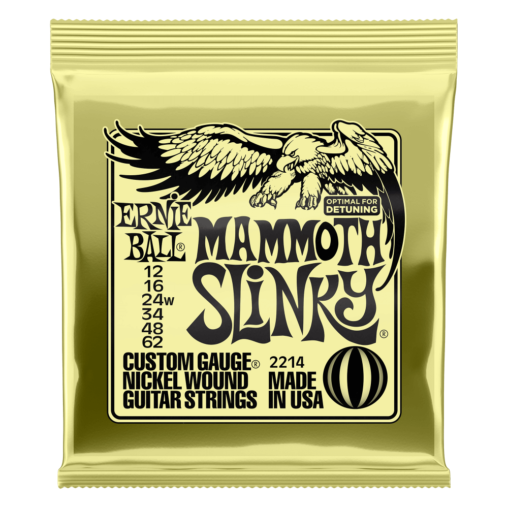 Ernie Ball 2214 Mammoth Slinky Electric Guitar Strings - 12-62 | For Drop Tunings