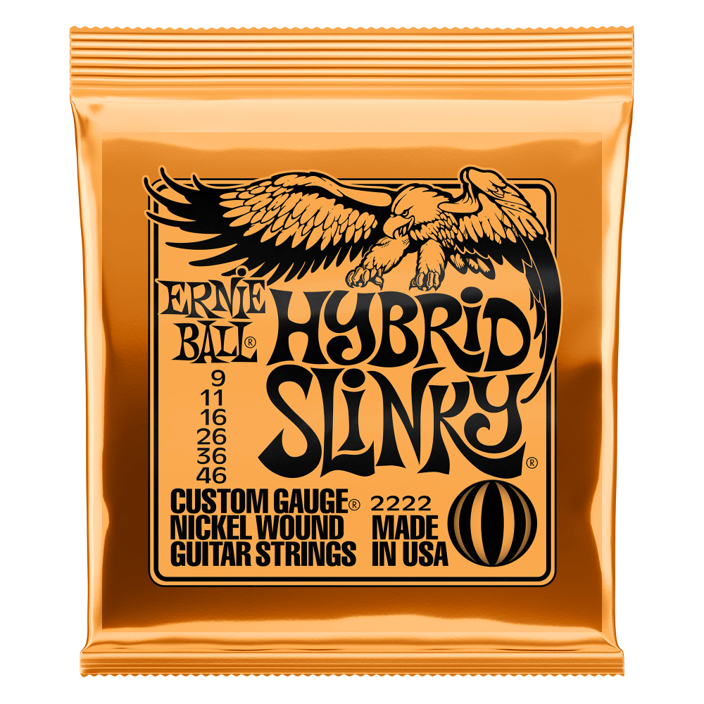 Ernie Ball Hybrid Slinky Nickel Wound Electric Guitar Strings 9-46 Gauge | P02222