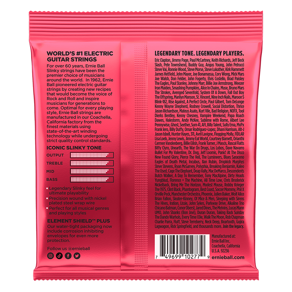 Ernie Ball Burly Slinky Nickel Wound Electric Guitar Strings 11-52 Gauge | P02226