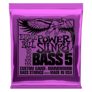 Ernie Ball Power Slinky Nickel Wound 5-String Electric Bass Strings 50-135 Gauge | P02821