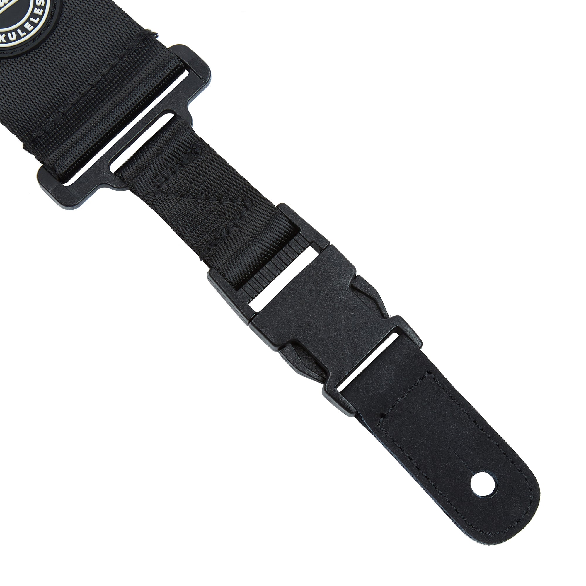 Amumu PA01WBK Seatbelt Guitar Strap with Clip Black Nylon