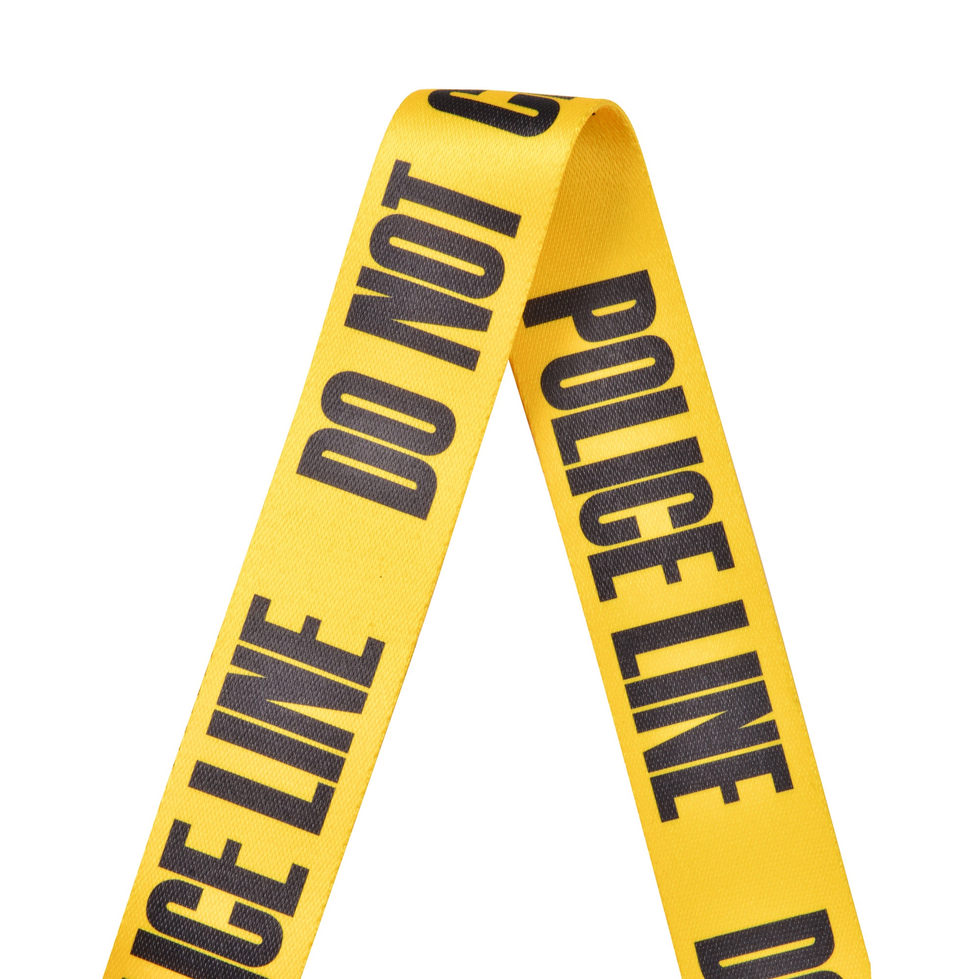 Amumu PC01PYL Police Line Guitar Strap Yellow Polyester Cotton