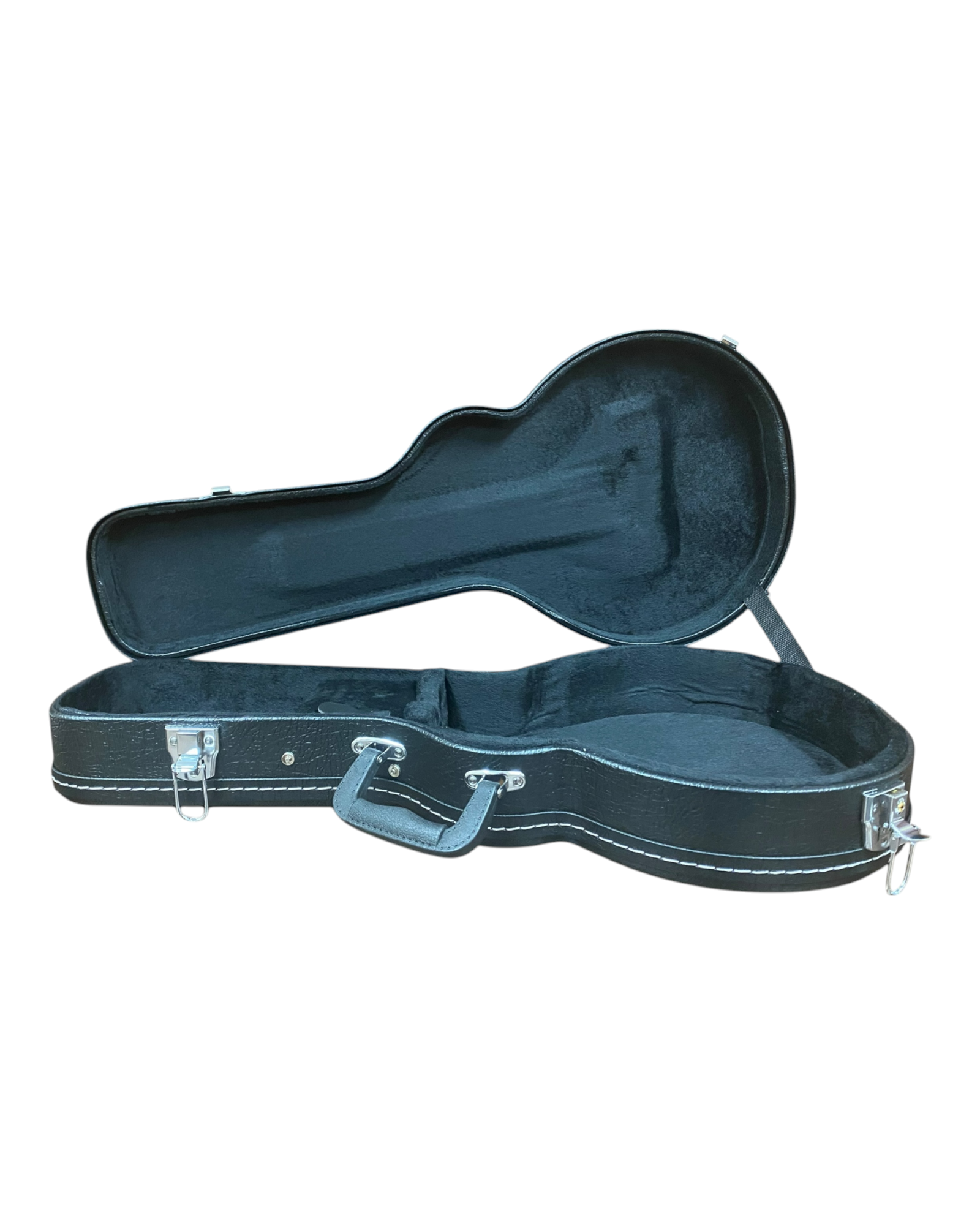 Caraya MFC001 F-Style Mandolin Hard Case - Lockable, Black
