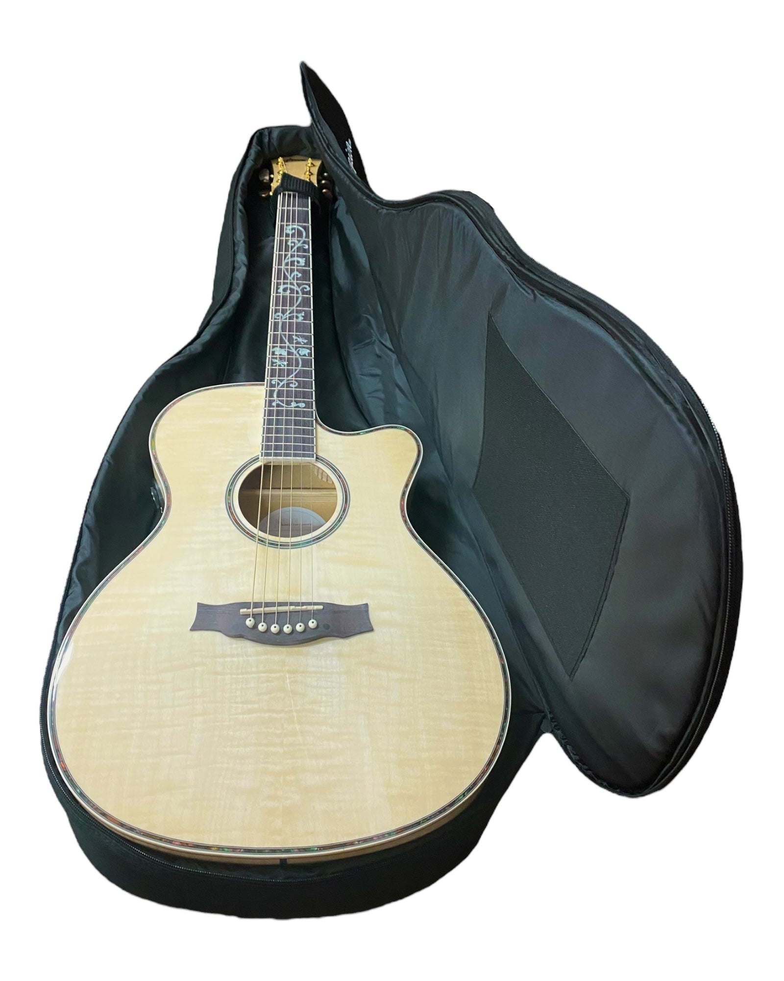 Scorpion 10mm Padded Soft Guitar Gig Bag in Black w/ Adjustable Padded Backpack Straps - SCORPB