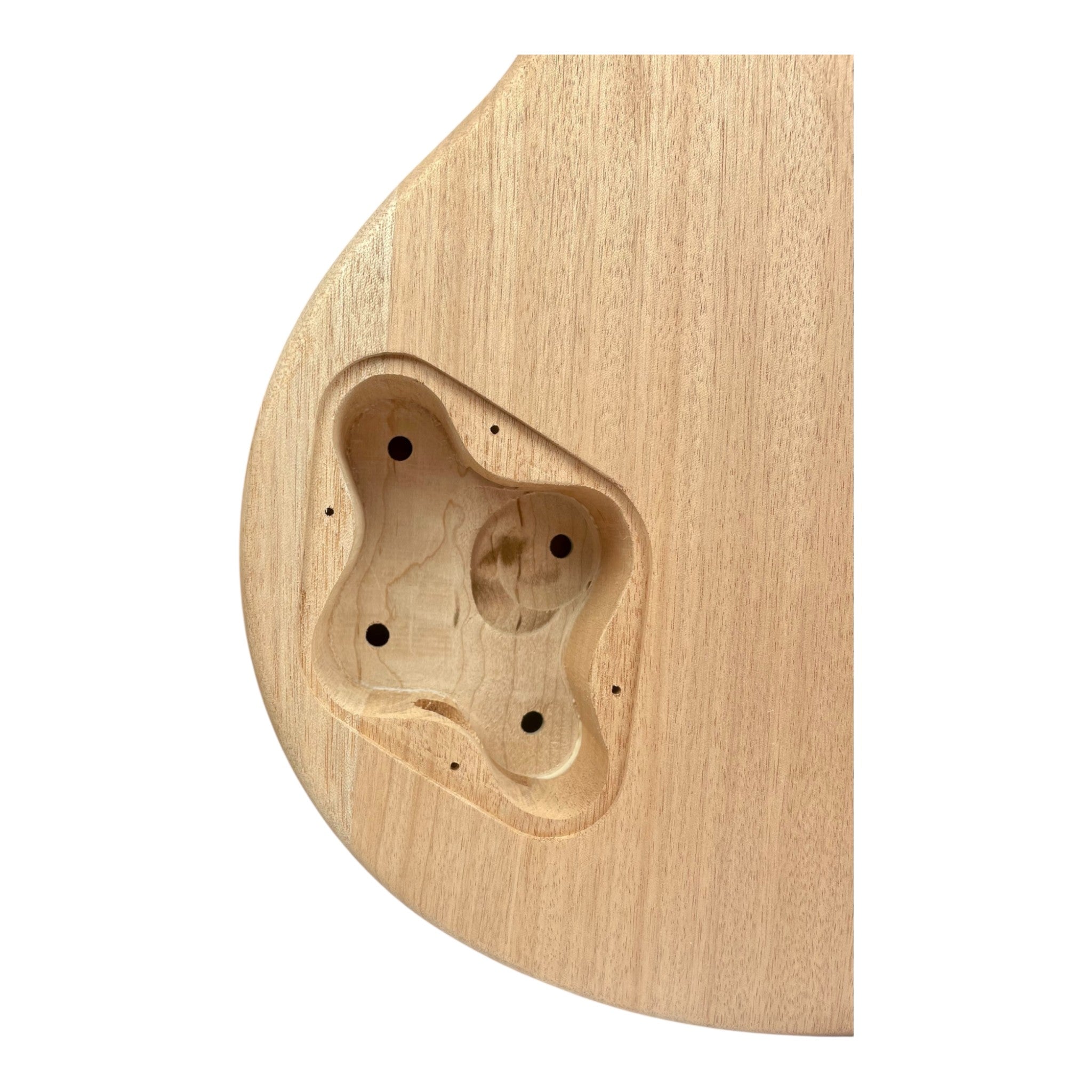 LPM385SFMDIY Solid Flame Maple Top Mahogany HLP H-H Electric Guitar DIY Kit - Complete No-Soldering w/ Ivory Trims & Chrome Hardware