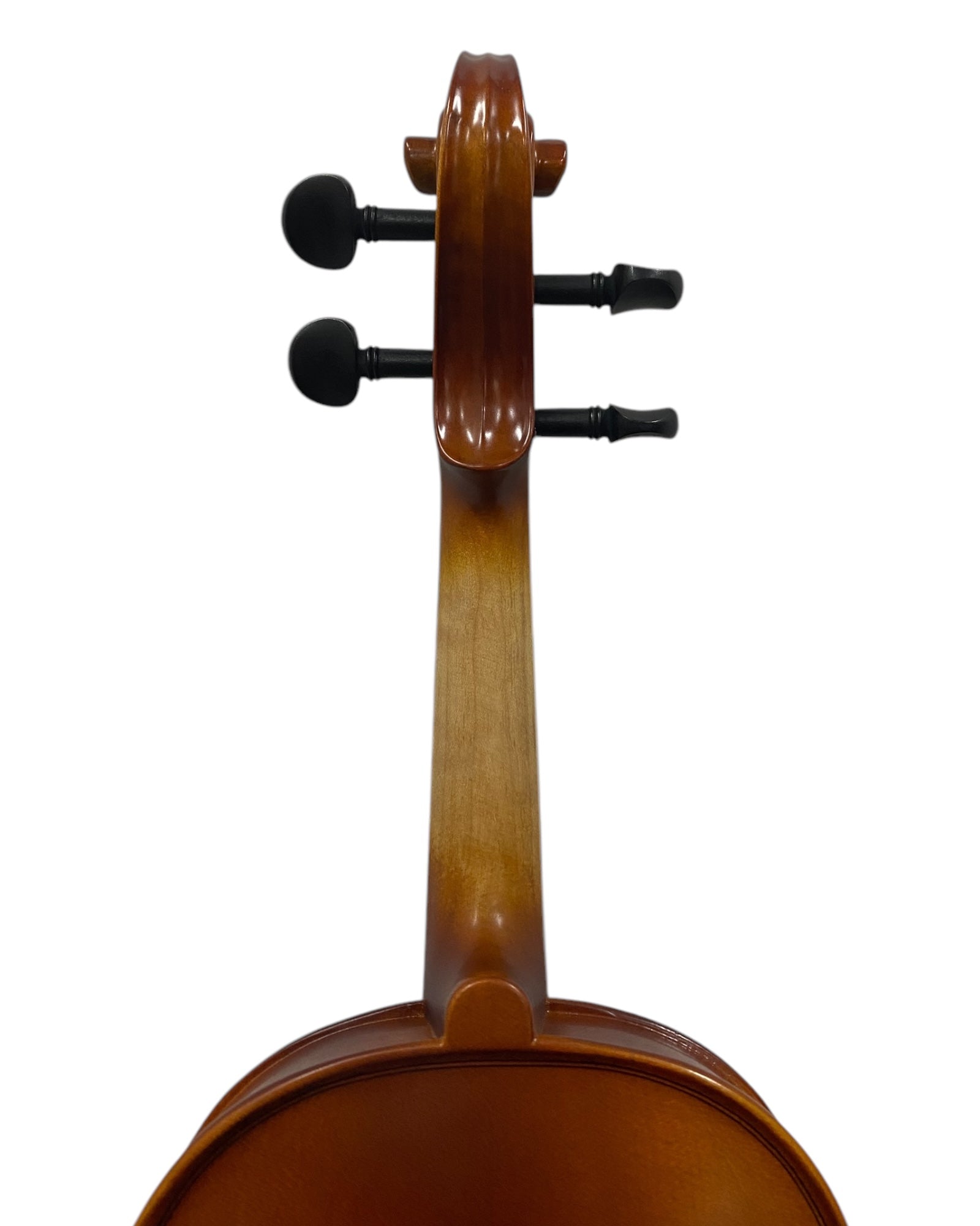 Caraya MV001VT Solid Spruce Top 4/4 3/4 1/2 Size Violin Outfit in Vintage Polish w/ Foam Case, Bow, and Rosin