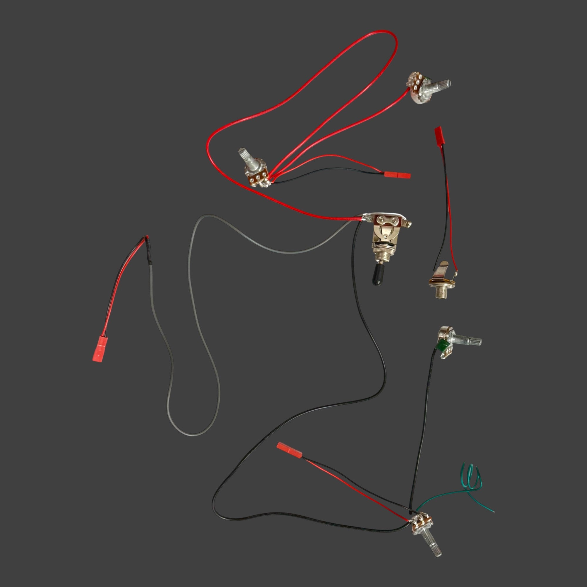 E575DIY White-Primed Poplar Body Set-Neck HGS H-H Electric Guitar DIY Kit - Complete No-Soldering w/ 3-Ply Ebony Trims & Chrome Hardware