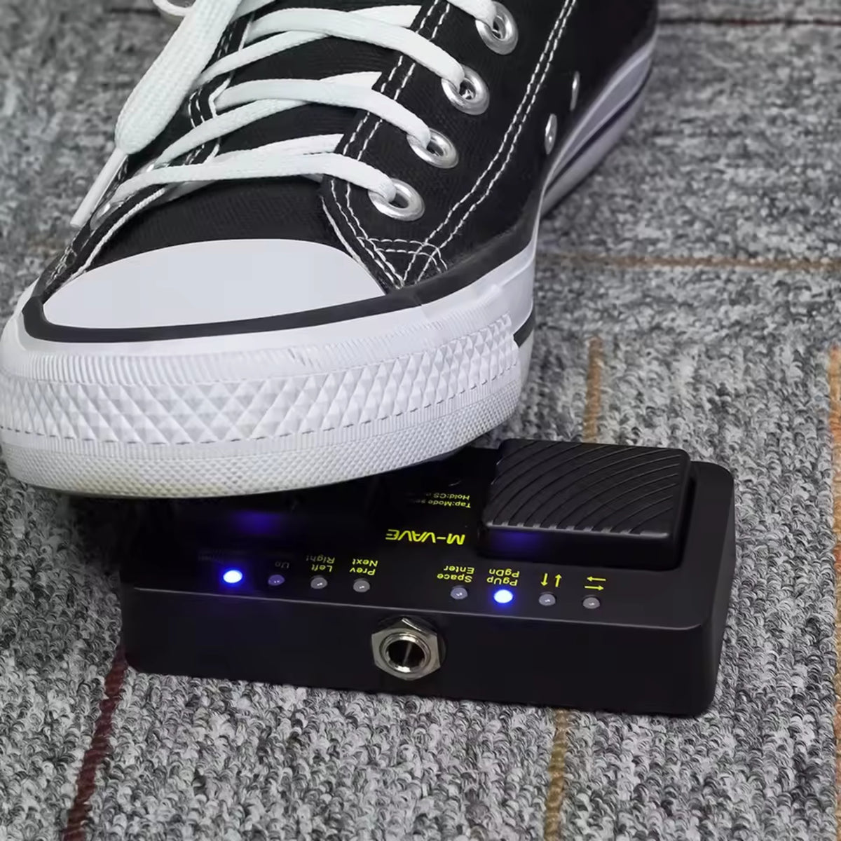M-VAVE CUBETURNERPRO Wireless Bluetooth 2-Switch Page Turner Foot Pedal w/ 7 Modes & 48-Hour Battery