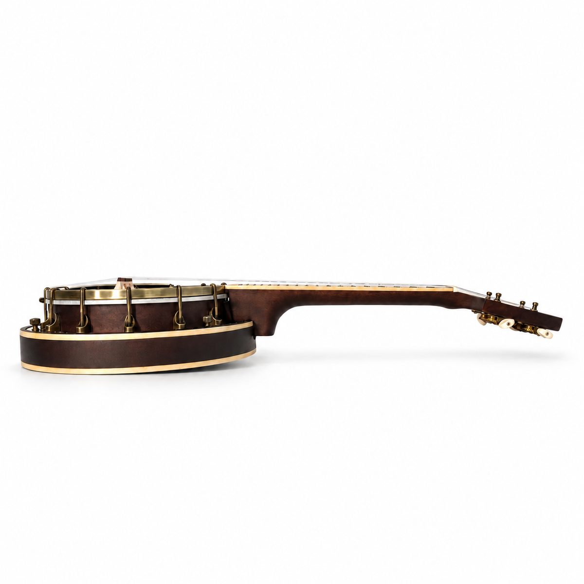 Caraya 4-String Maple Body Resonator Banjolele - Natural SBJUK118 with Optional Hard Case