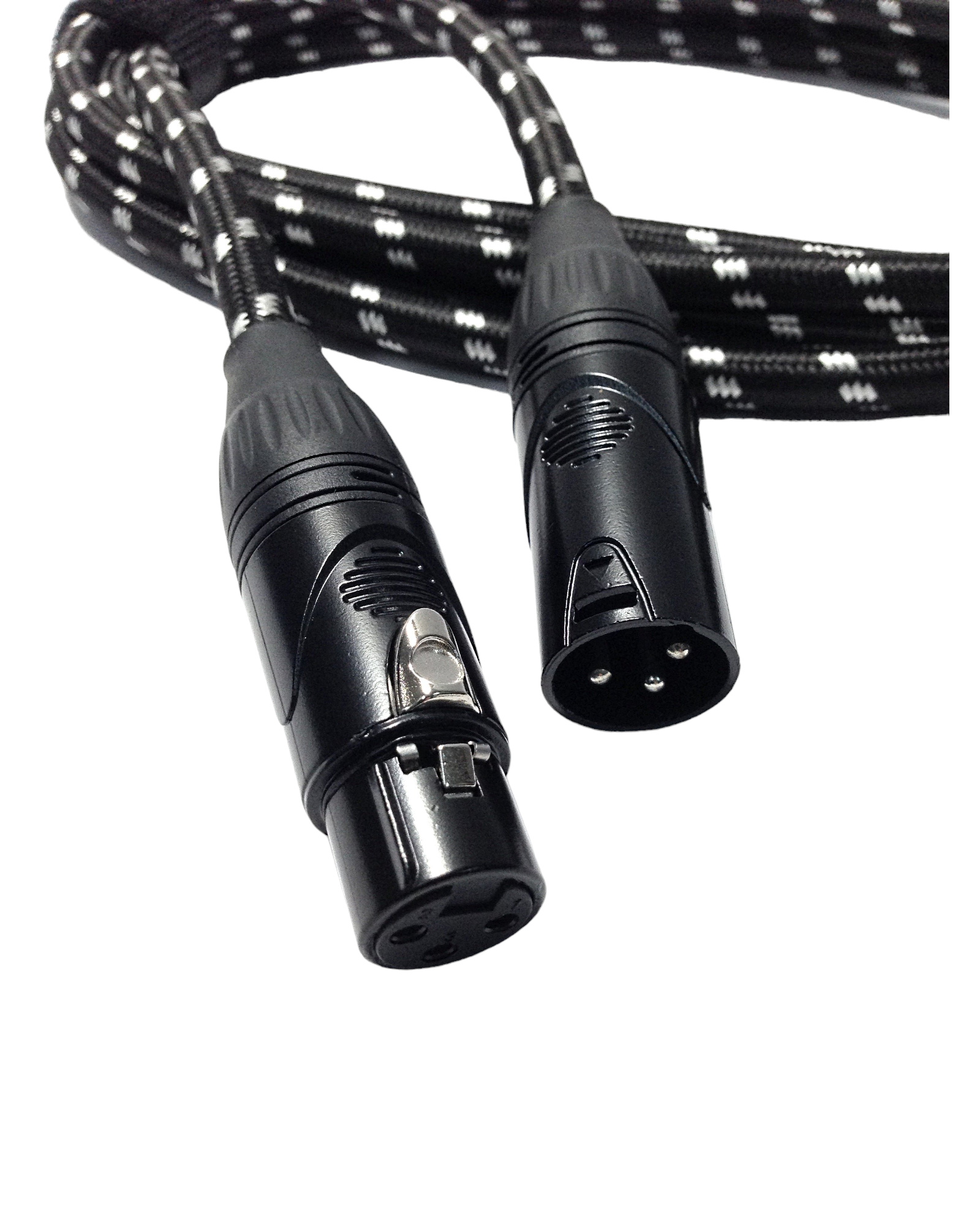 Haze 3m 6m Braided Tweed 3-Pin Balanced XLR Microphone Cable SFXX-001