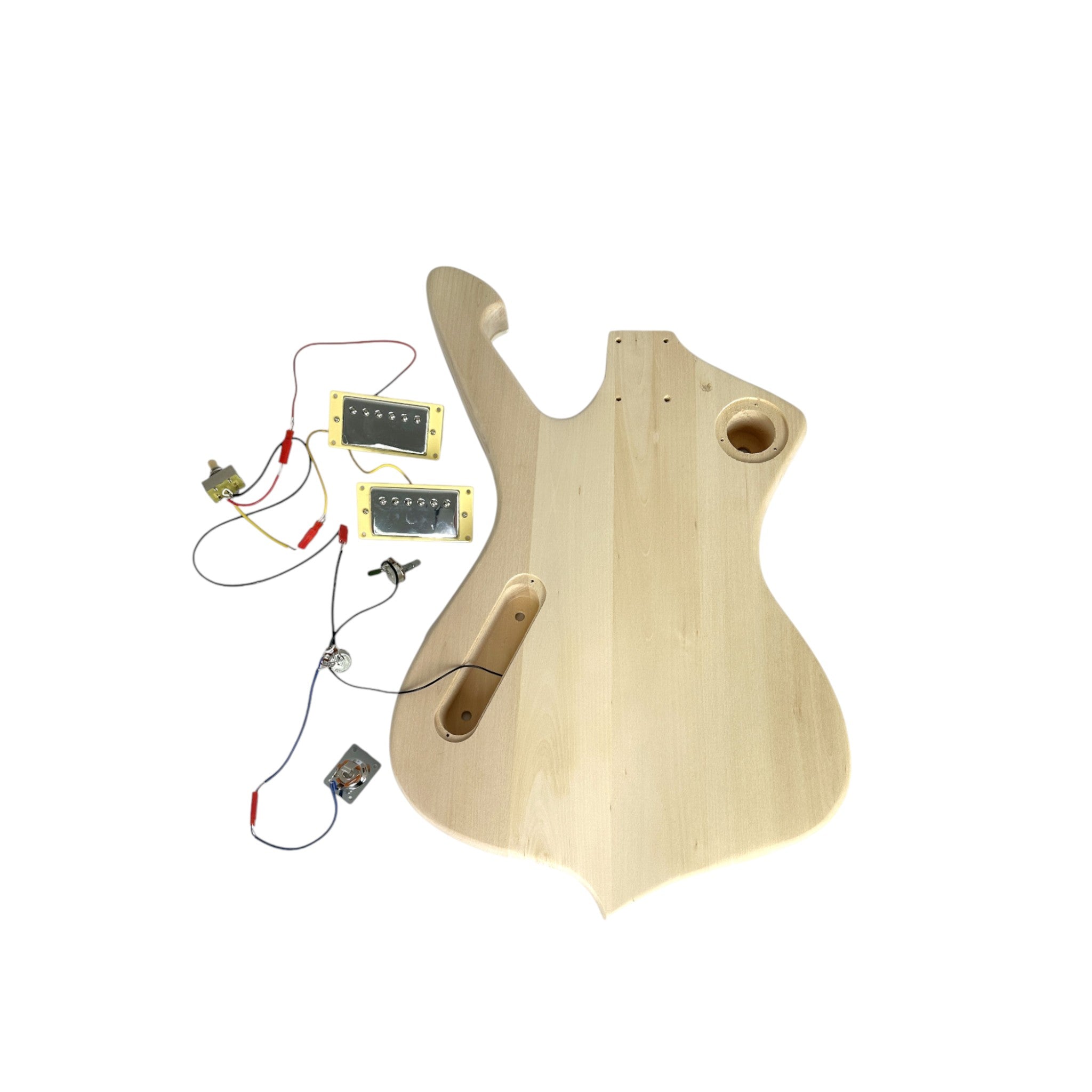 Solid Basswood Electric Guitar DIY Kit with Maple Neck-SIM10MDIY