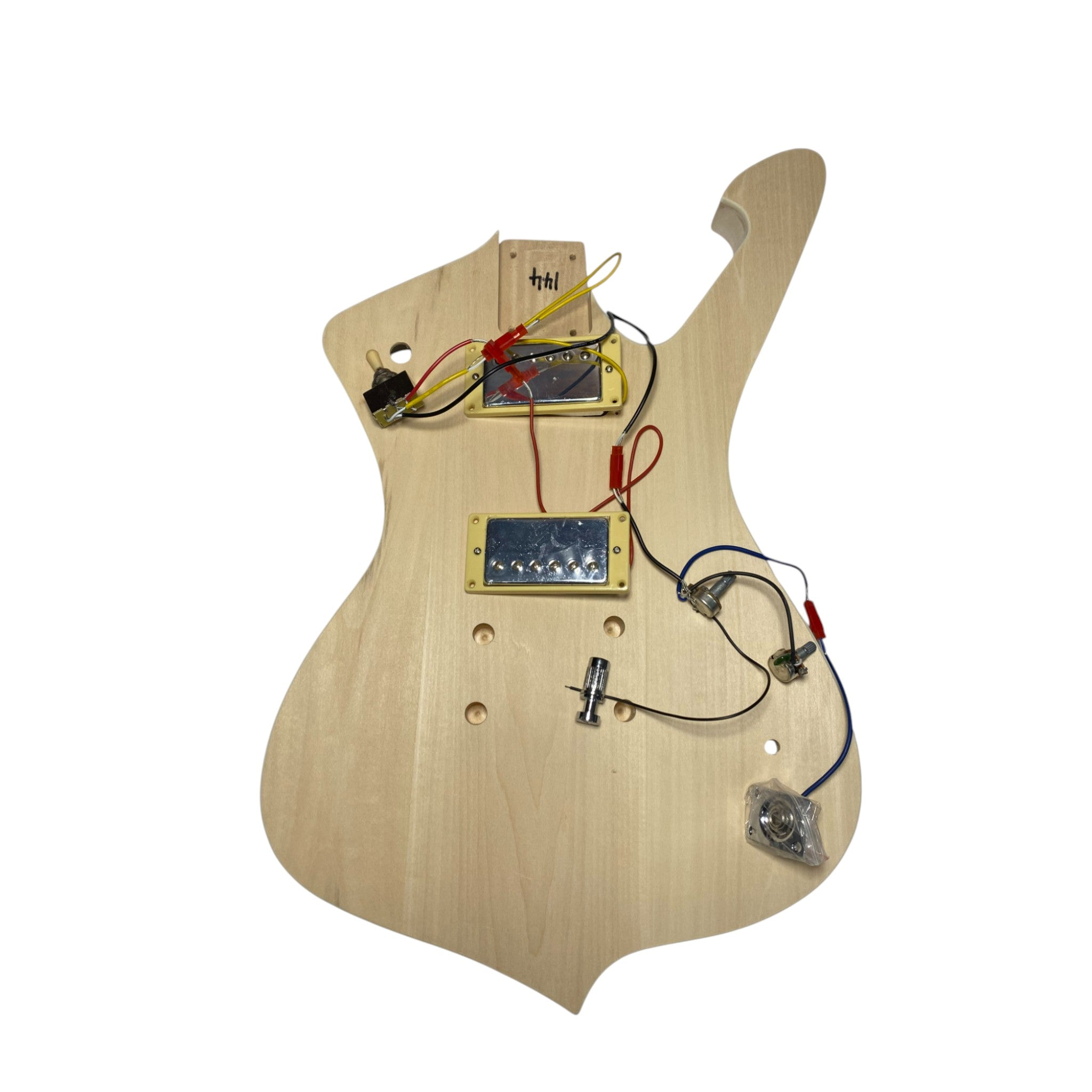 Solid Basswood Electric Guitar DIY Kit with Maple Neck-SIM10MDIY