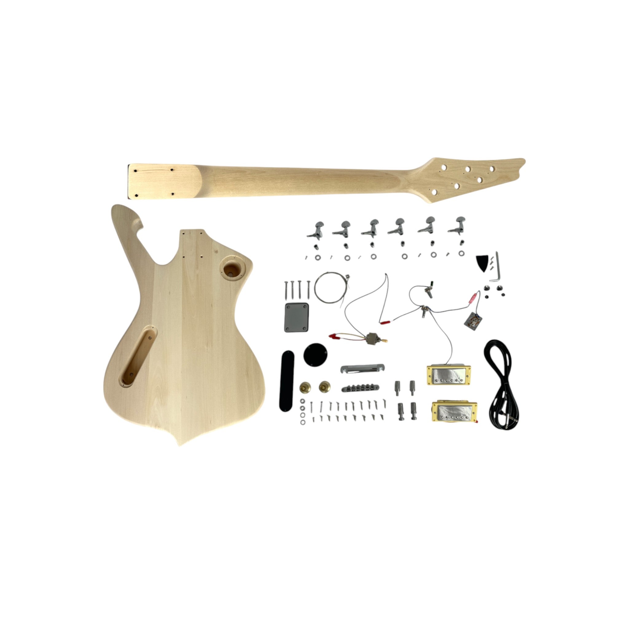 Solid Basswood Electric Guitar DIY Kit with Maple Neck-SIM10MDIY