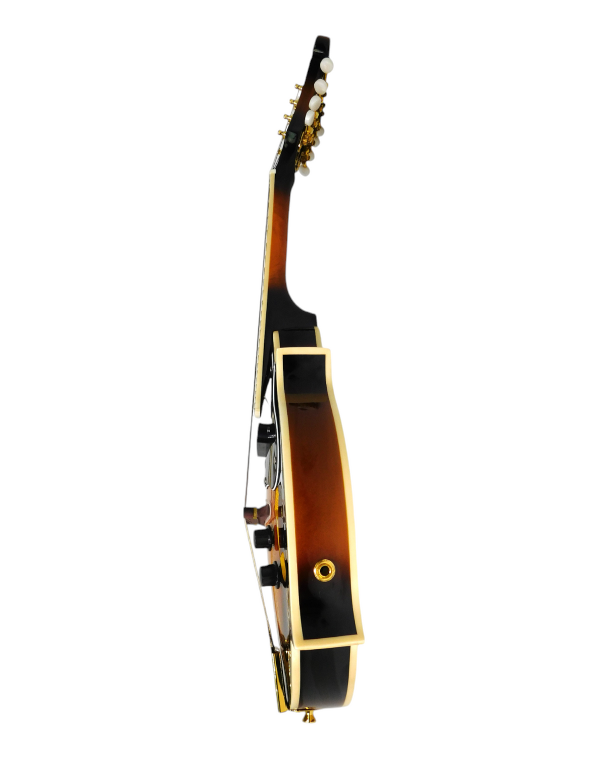 (PREORDER: EST. NOV 2026) Caraya Solid Spruce Top F-Style Acoustic-Electric Mandolin in Sunburst w/ Accessories & Lockable Hardcase (Optional) - SMA008EQVS