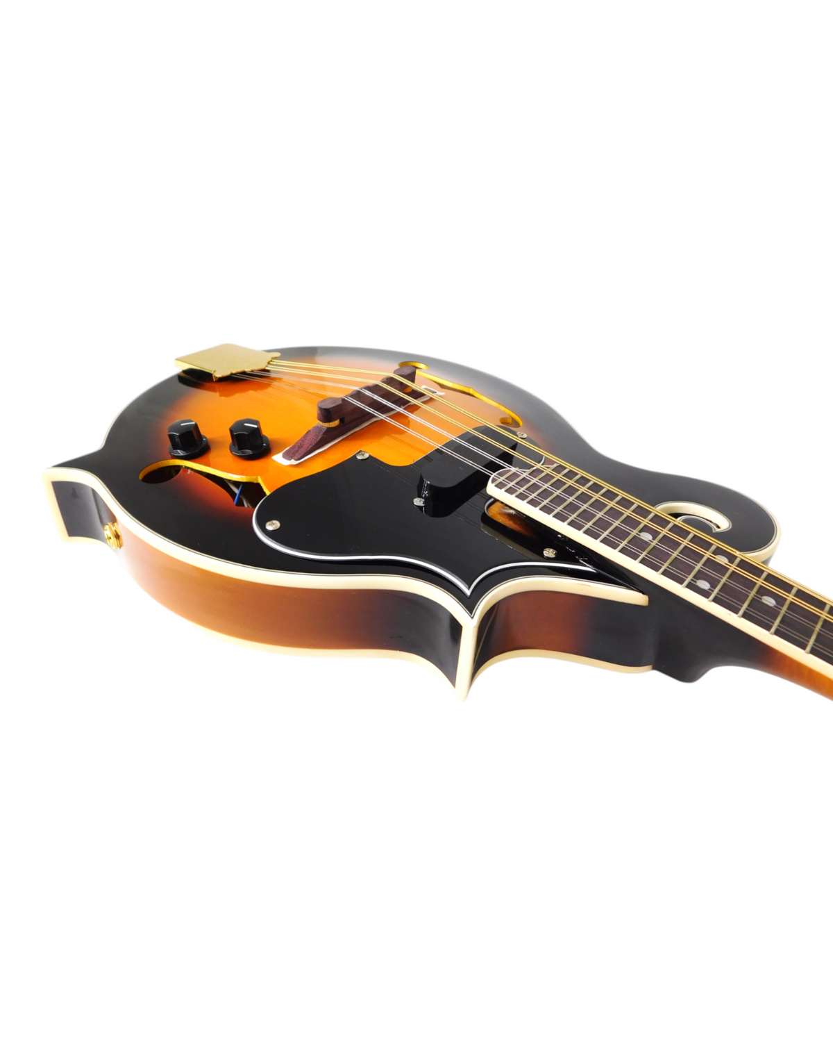 (PREORDER: EST. NOV 2026) Caraya Solid Spruce Top F-Style Acoustic-Electric Mandolin in Sunburst w/ Accessories & Lockable Hardcase (Optional) - SMA008EQVS
