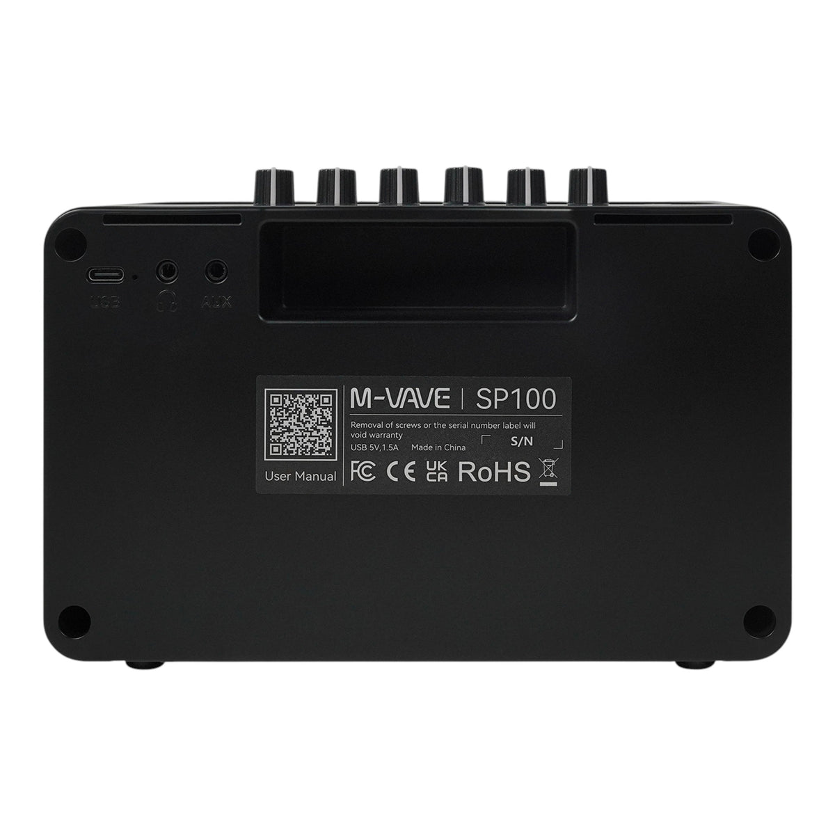 M-VAVE SP100 Portable Rechargable 10W Electric Guitar Amplifier w/ 9 Tones, 6 Effects & Bluetooth