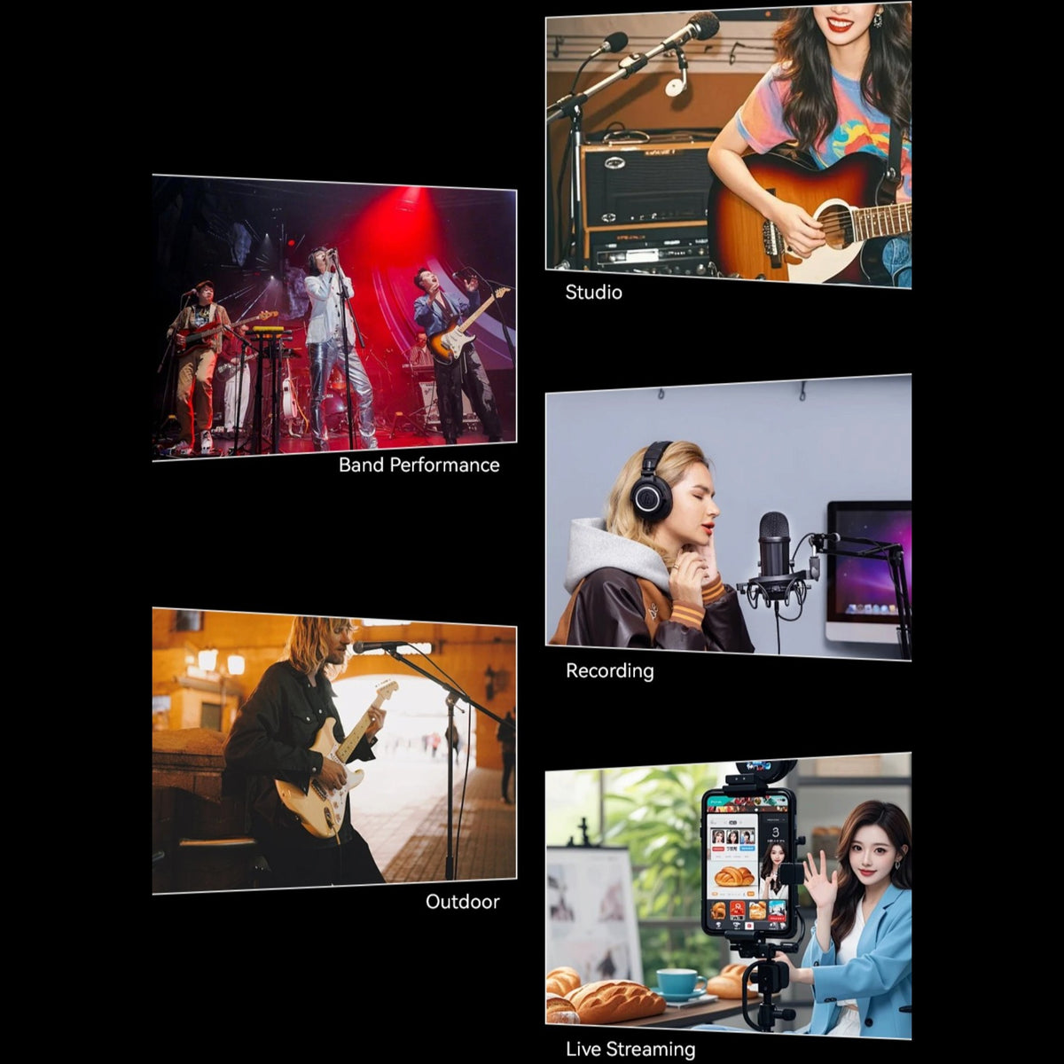 M-VAVE SP100 Portable Rechargable 10W Electric Guitar Amplifier w/ 9 Tones, 6 Effects & Bluetooth