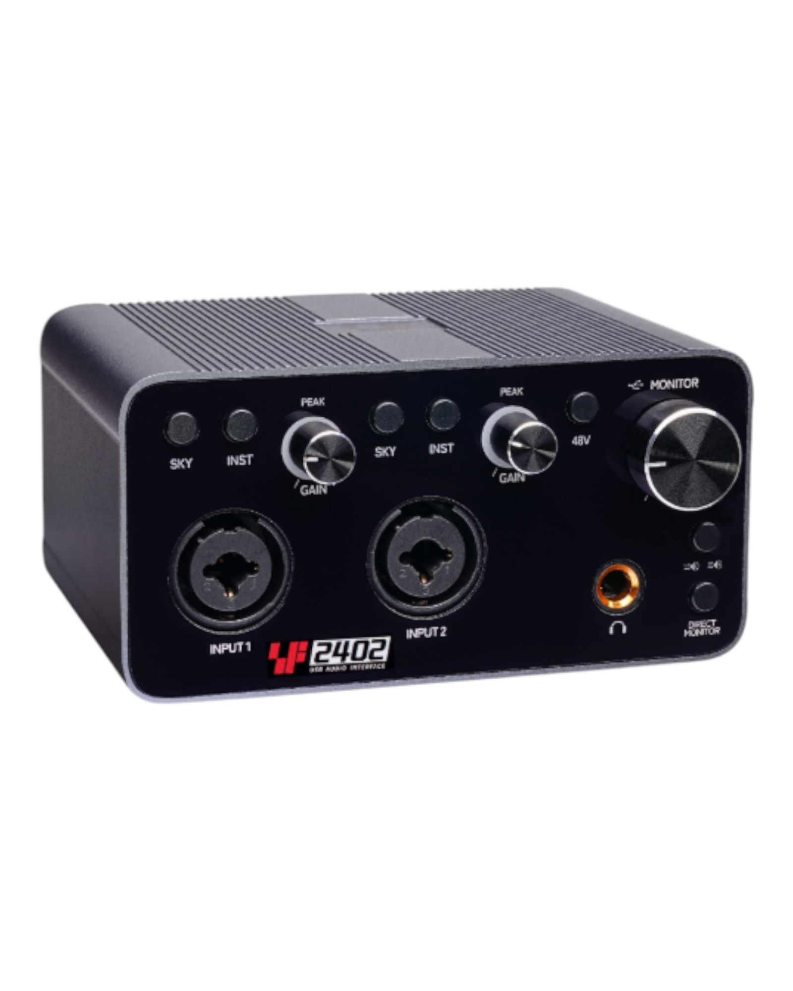 Simplefly Digital Dual-Channel 24bit/192kHz AD/DA Converter 4K HDMI USB-C Audio-Video Interface w/ 48V Phantom Power Supply & Pre-Amp -  SF2402