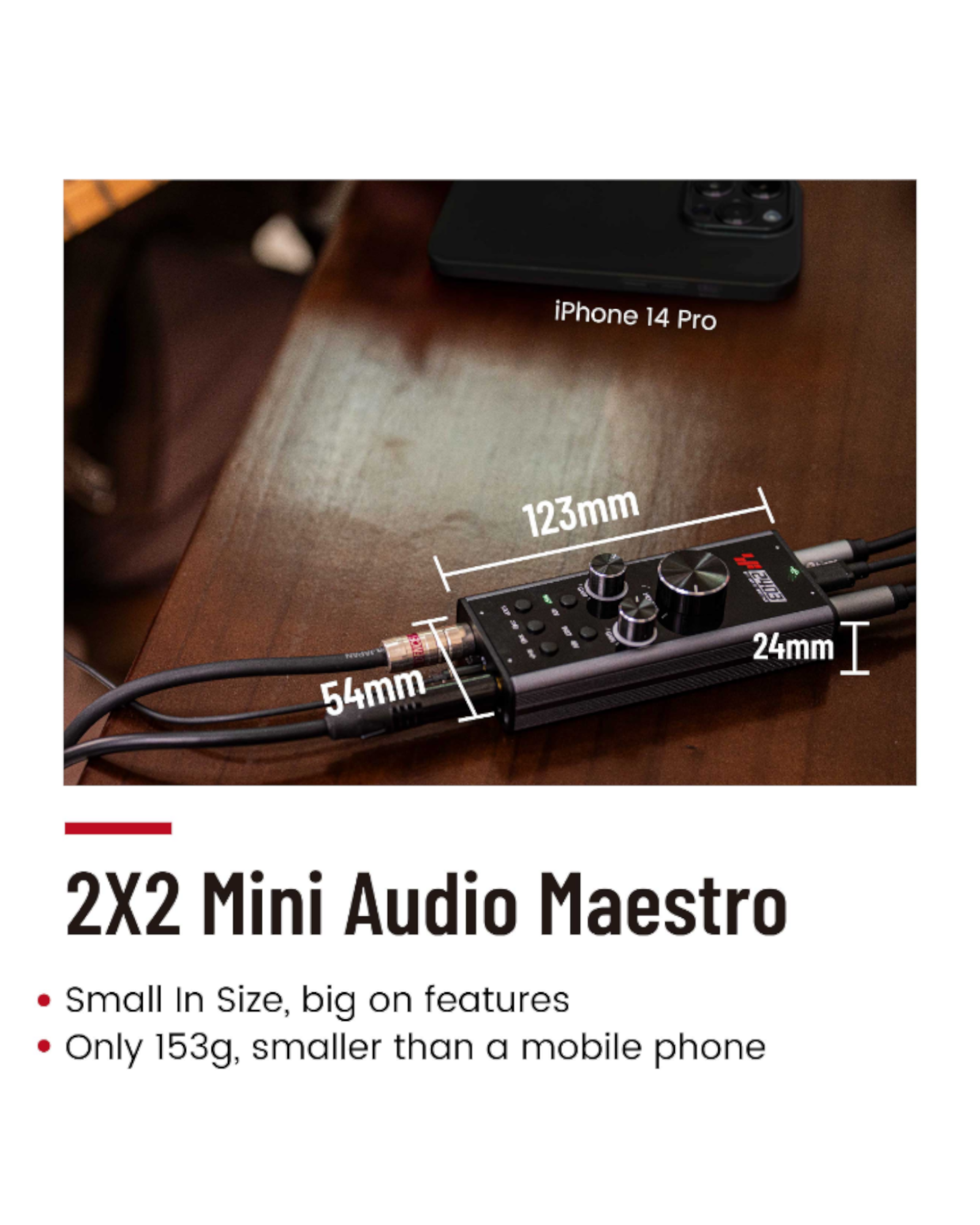 Simplefly Analog Dual-Channel 24bit/192kHz AD/DA Converter USB-C Audio Interface w/ 48V Phantom Power Supply & Loopback Function - SF2403