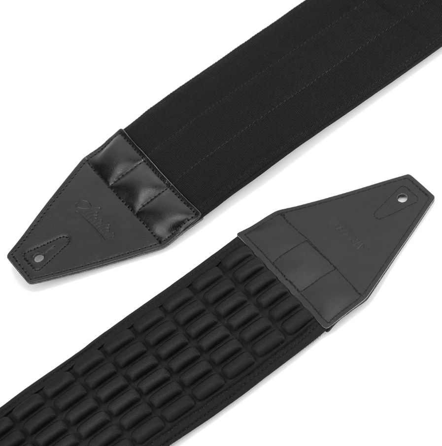 AMUMU AIRAFT™ 4" Air Cell Padded Bass & Guitar Strap - Black