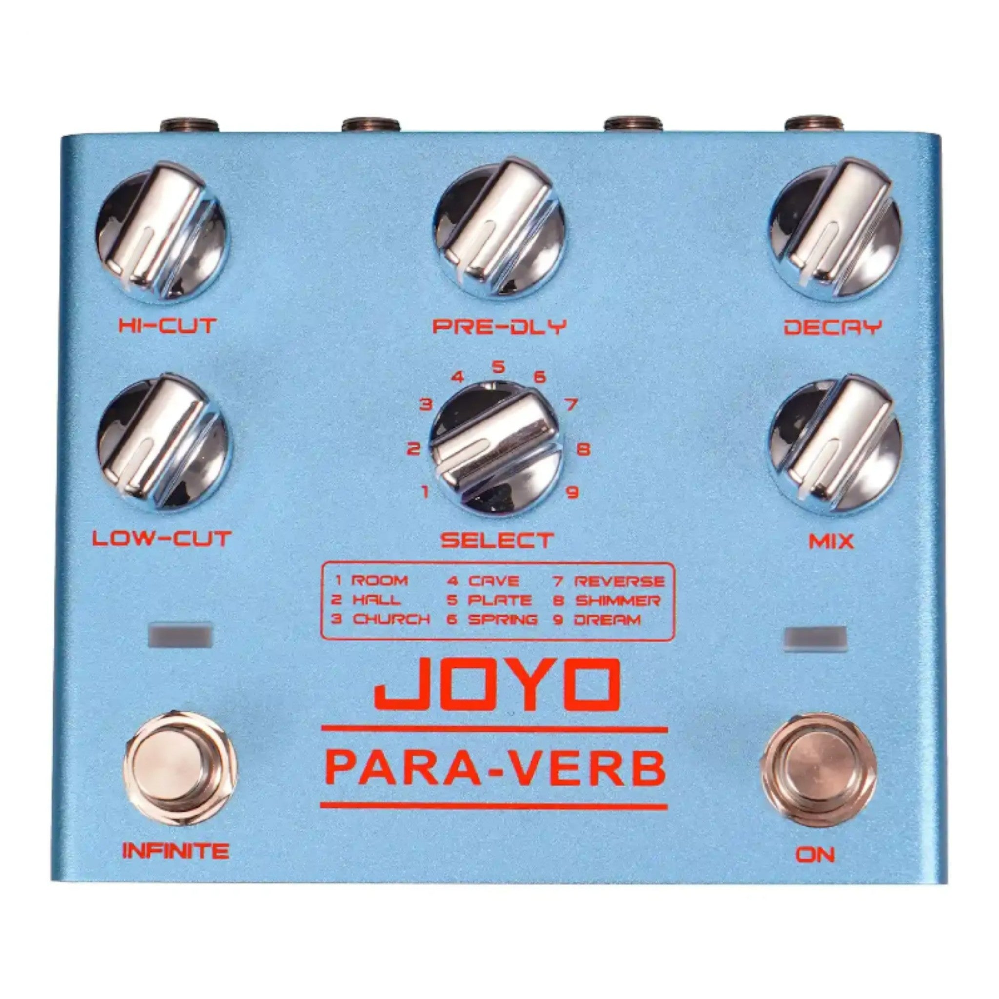 Joyo R31 PARA-VERB Multifunctional Stereo Reverb Guitar Effects Pedal w/ Ambient Lighting