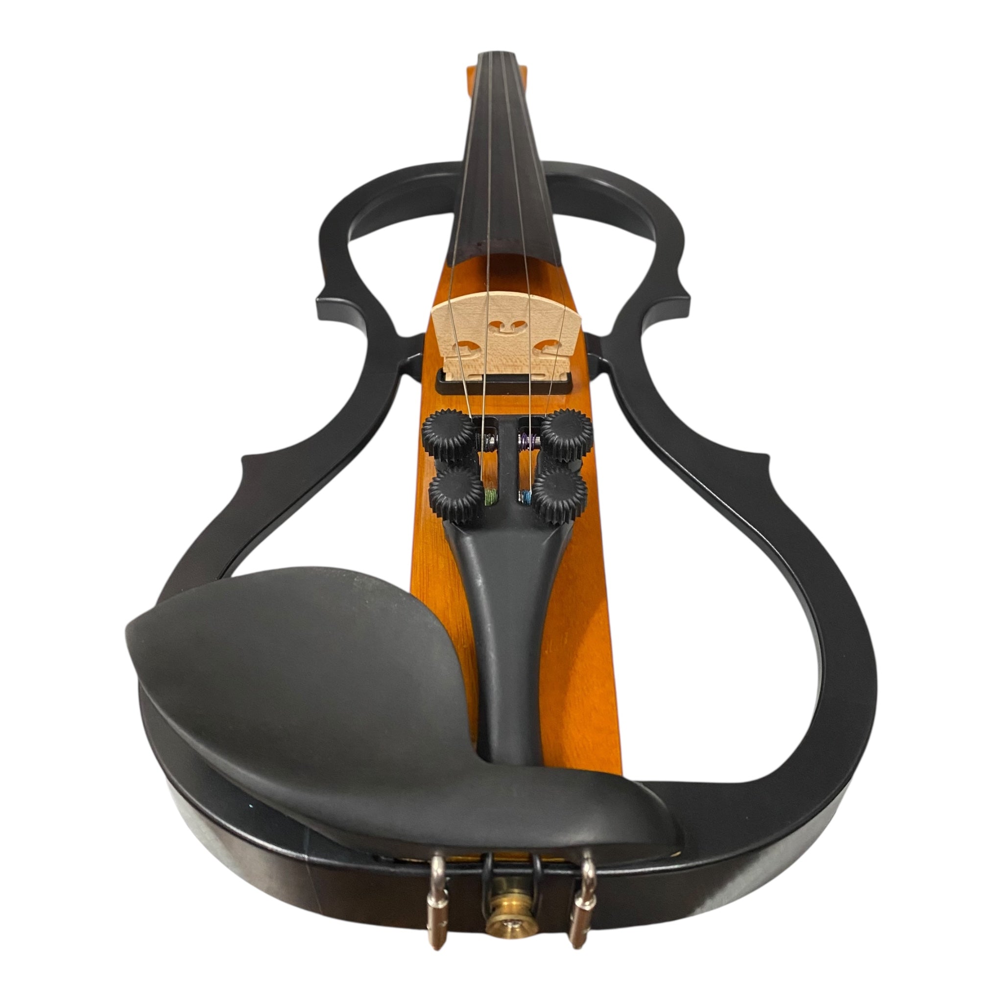 Symphony EVHL01N Headless Catalpa ABS Electric Violin Outfit in Natural Gloss w/ Built-In EQ